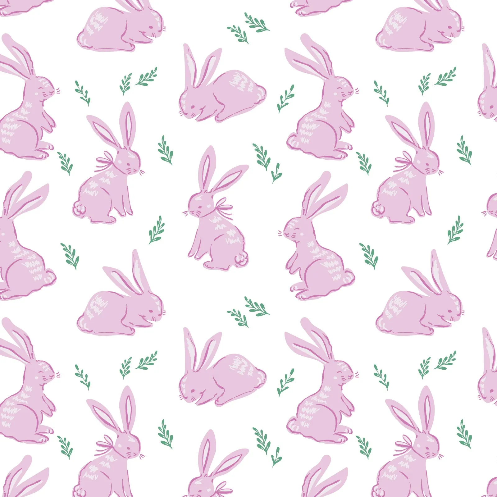 Alden Pajama Set | Pink Bunny (12-18M)