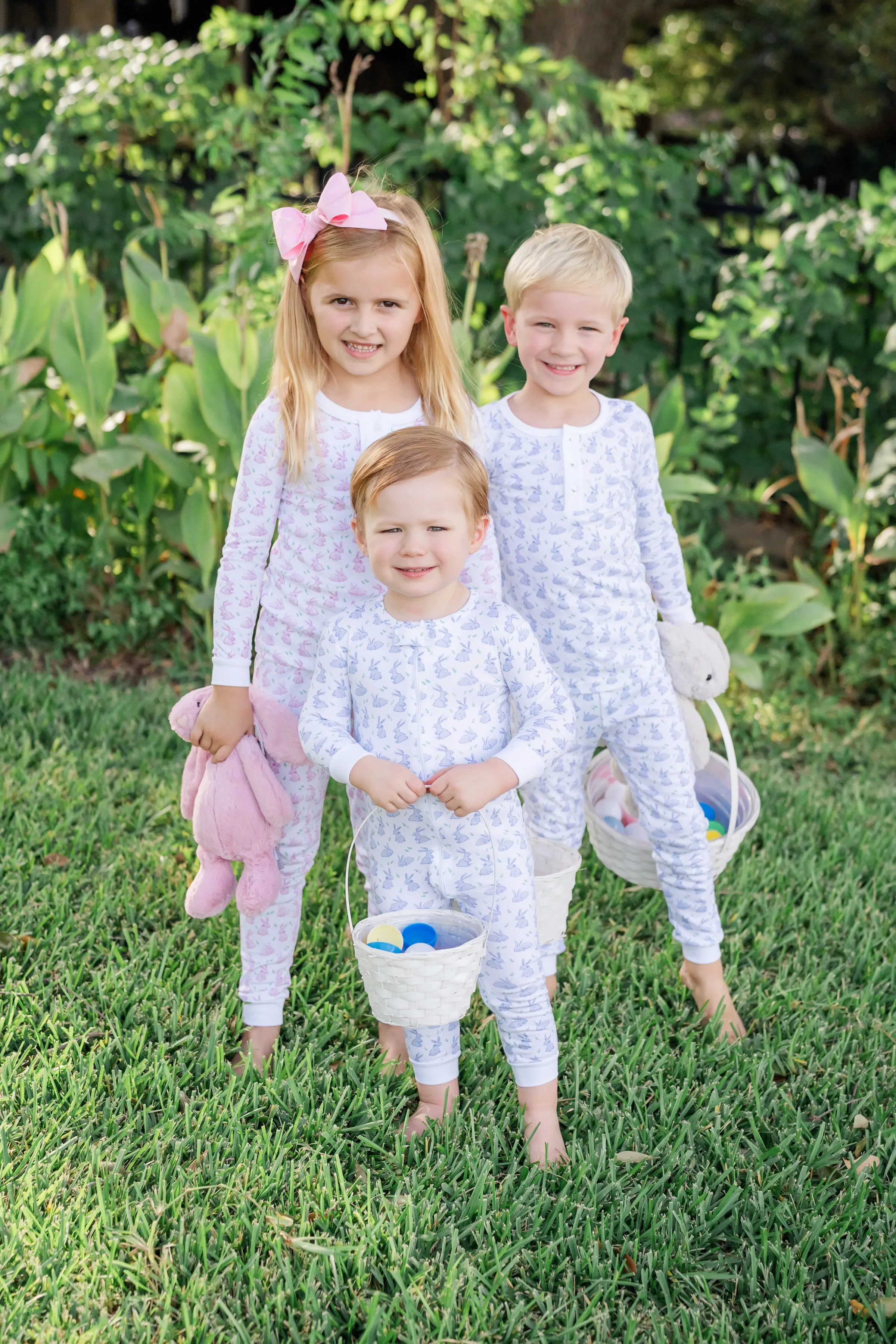 Alden Pajama Set | Pink Bunny (12-18M)