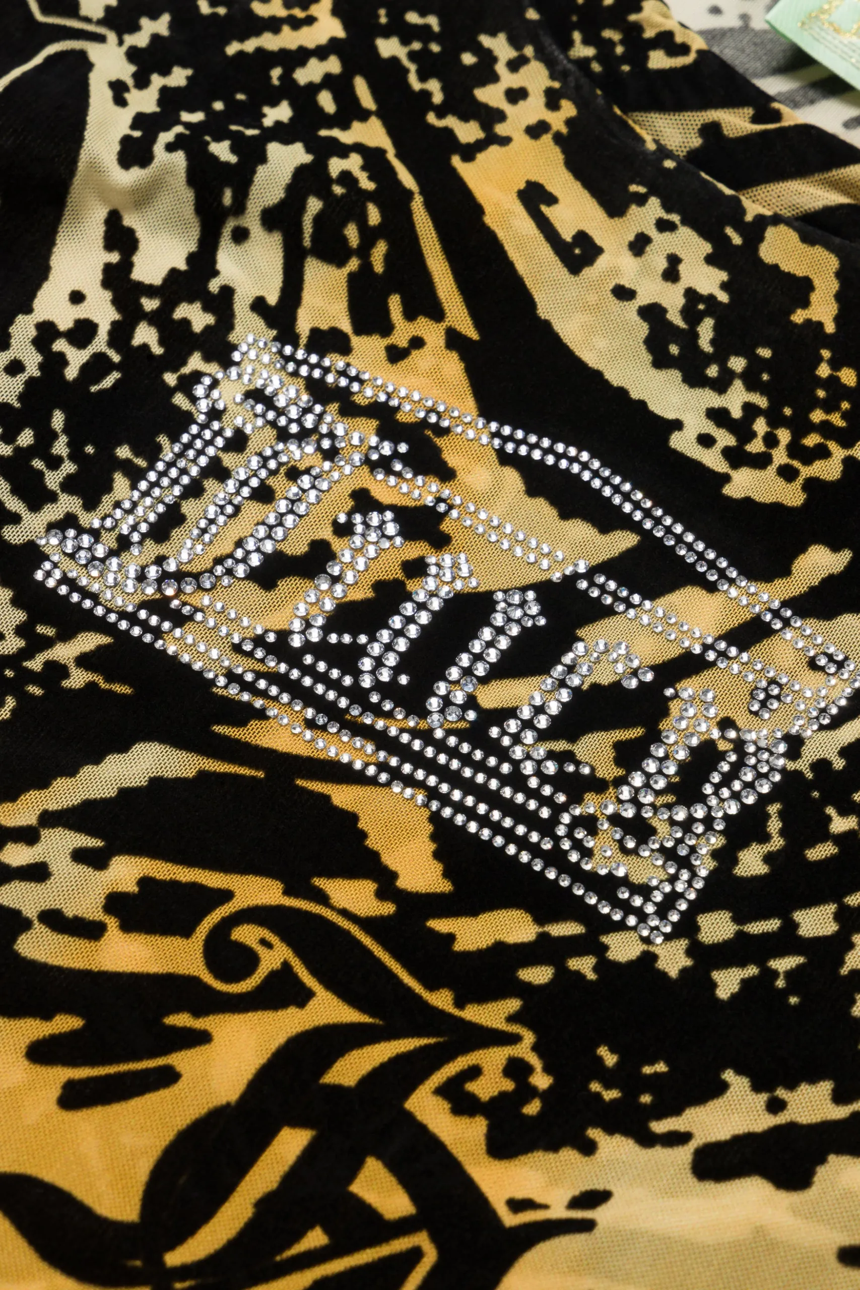 Aries x Juicy Couture Psysnake Flocked Mesh LS Top