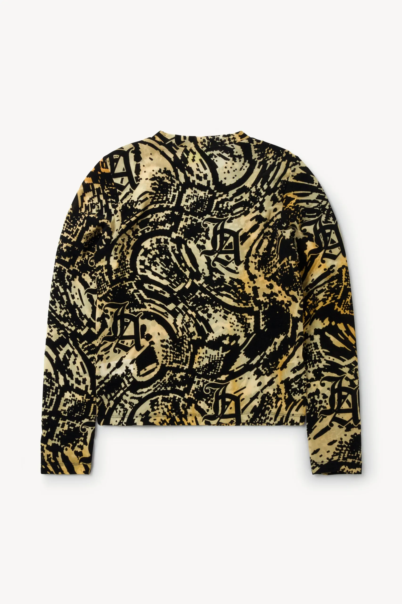 Aries x Juicy Couture Psysnake Flocked Mesh LS Top