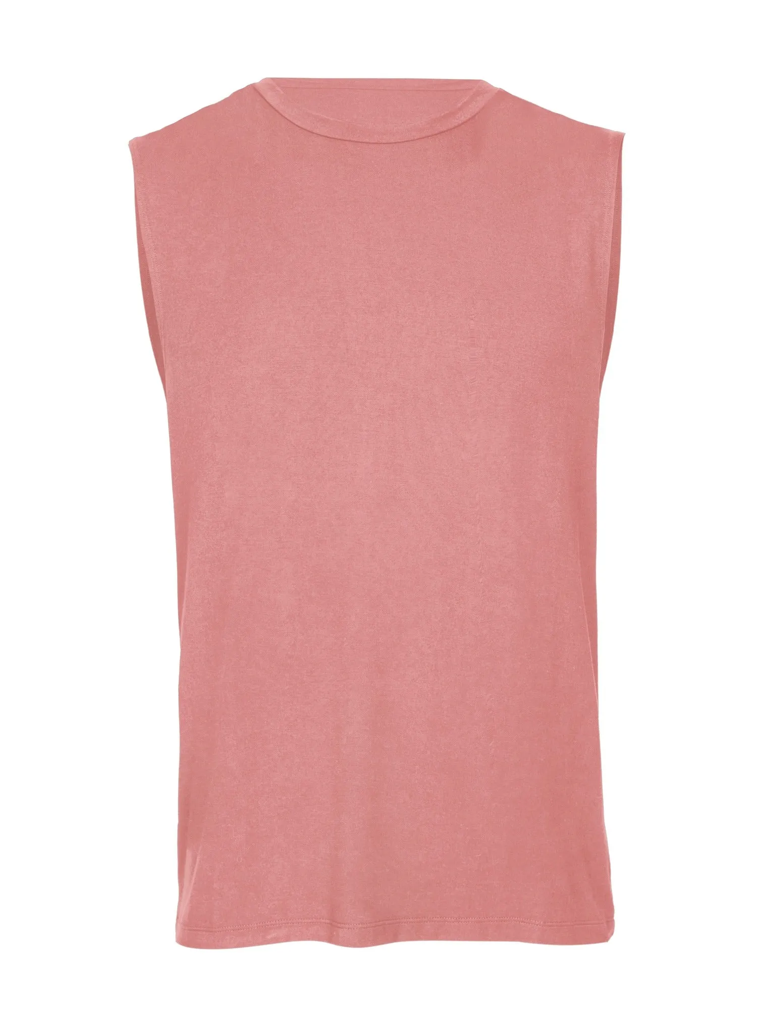 Bamboo Men's Tank Singlet - Pink Clay