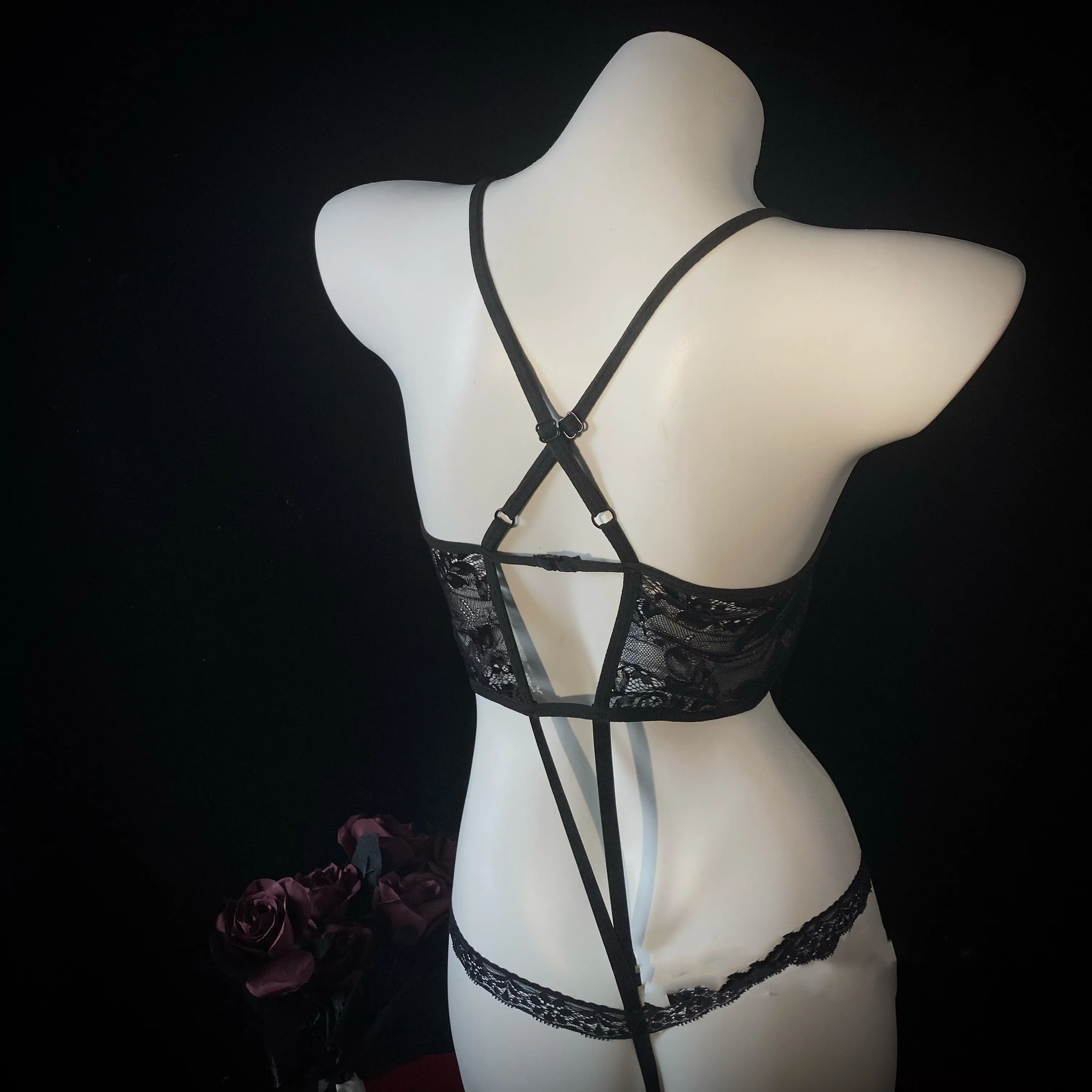 black underwear set  KF83988