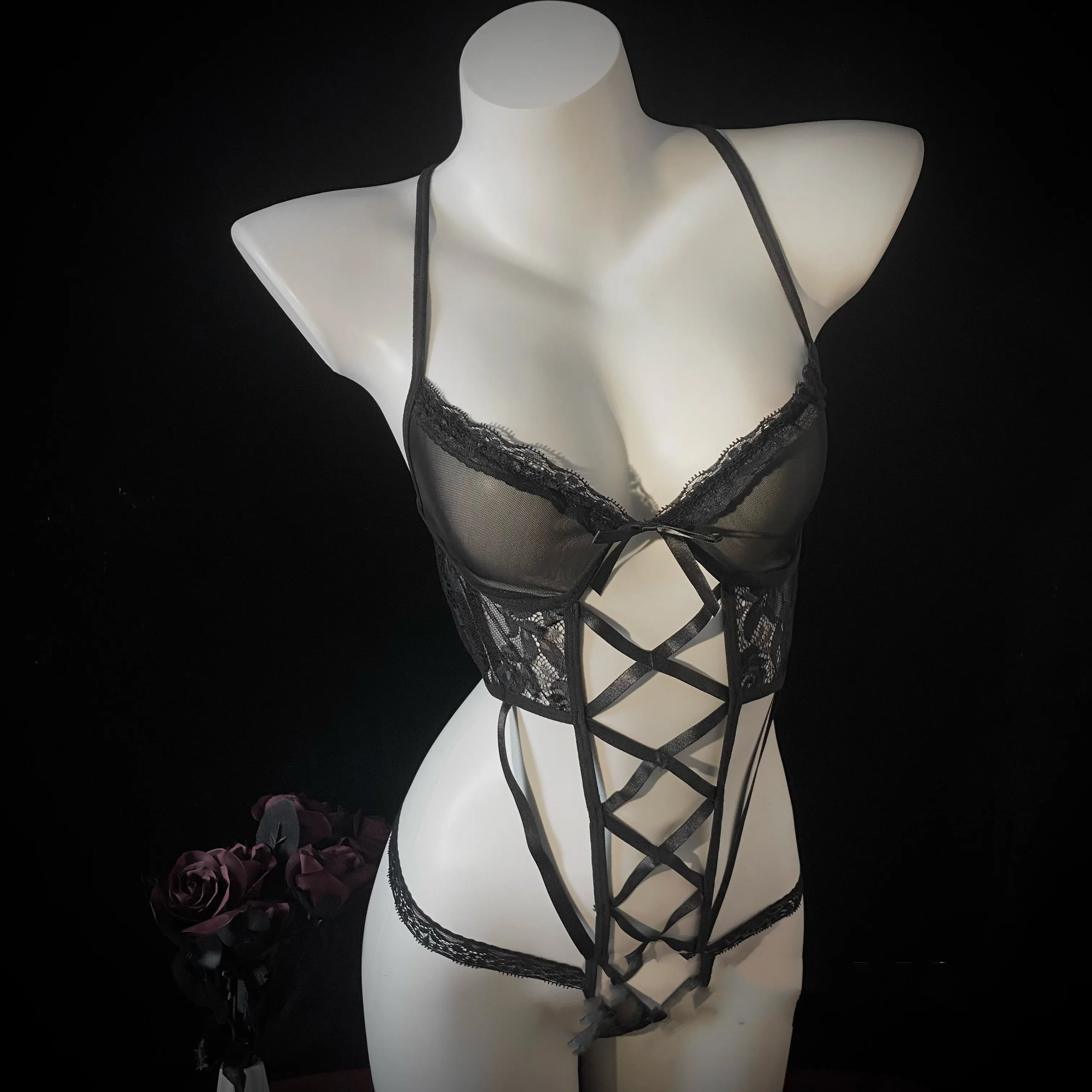 black underwear set  KF83988