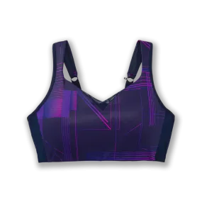 Brooks Drive Convertible Run Bra Matrix Navy Print