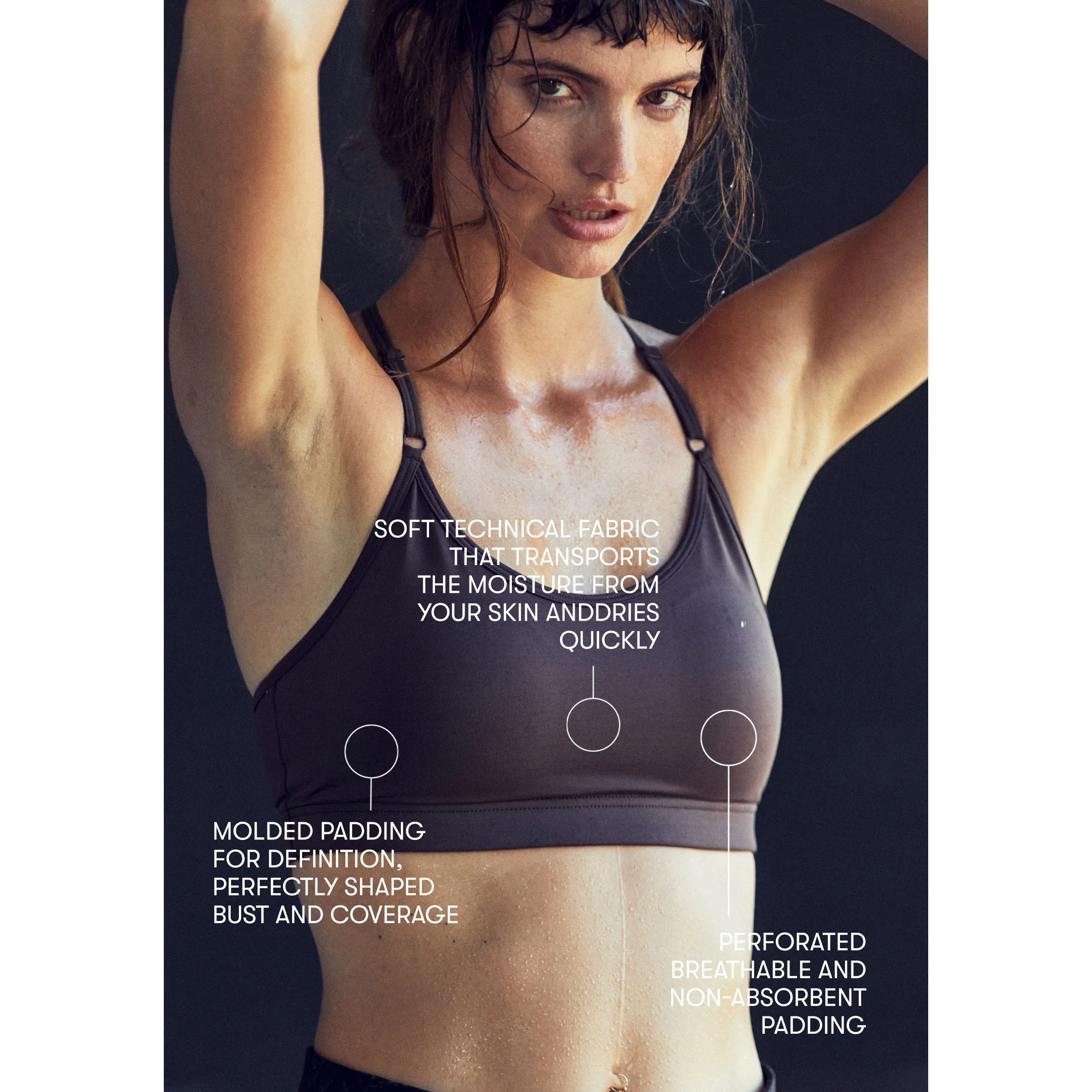 Casall Women&#x27;s Strappy Sports Bra Grey Snake | Buy Casall Women&#x27;s Strappy Sports Bra Grey Snake here | Outnorth