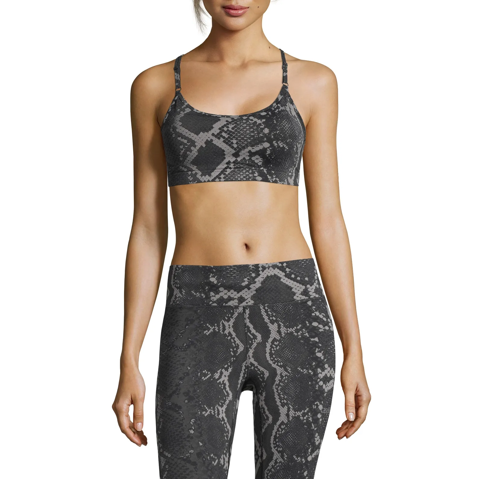 Casall Women&#x27;s Strappy Sports Bra Grey Snake | Buy Casall Women&#x27;s Strappy Sports Bra Grey Snake here | Outnorth