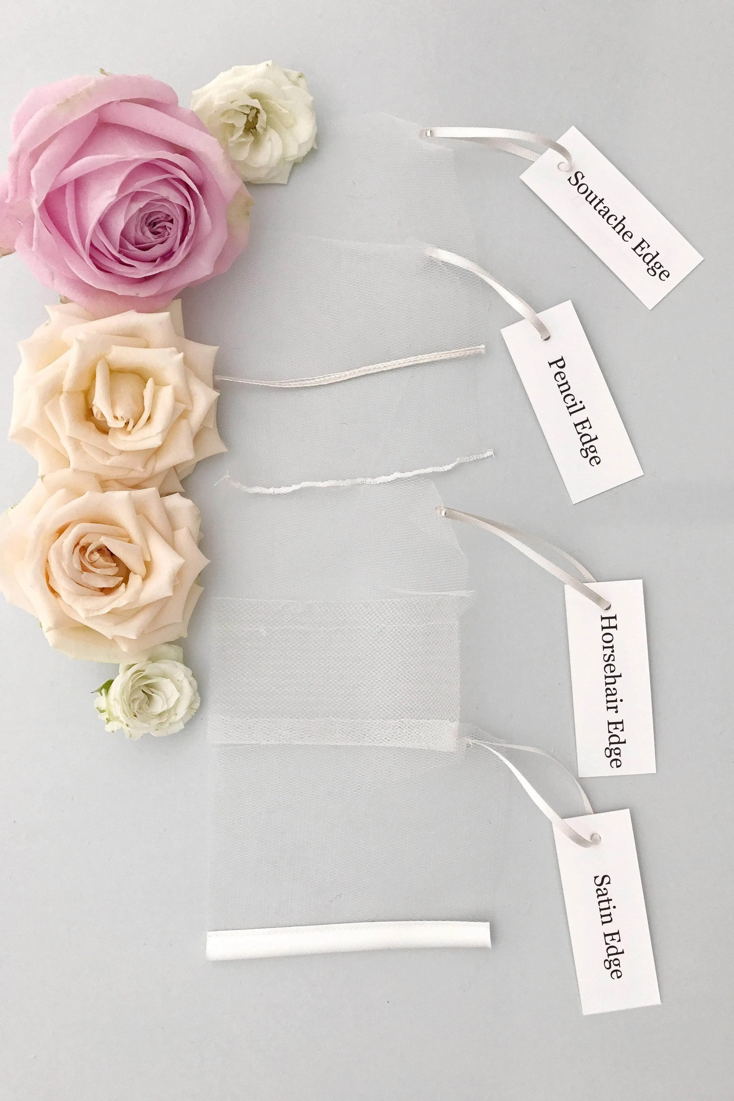 Choose your own tulle/lace/edging swatch samples
