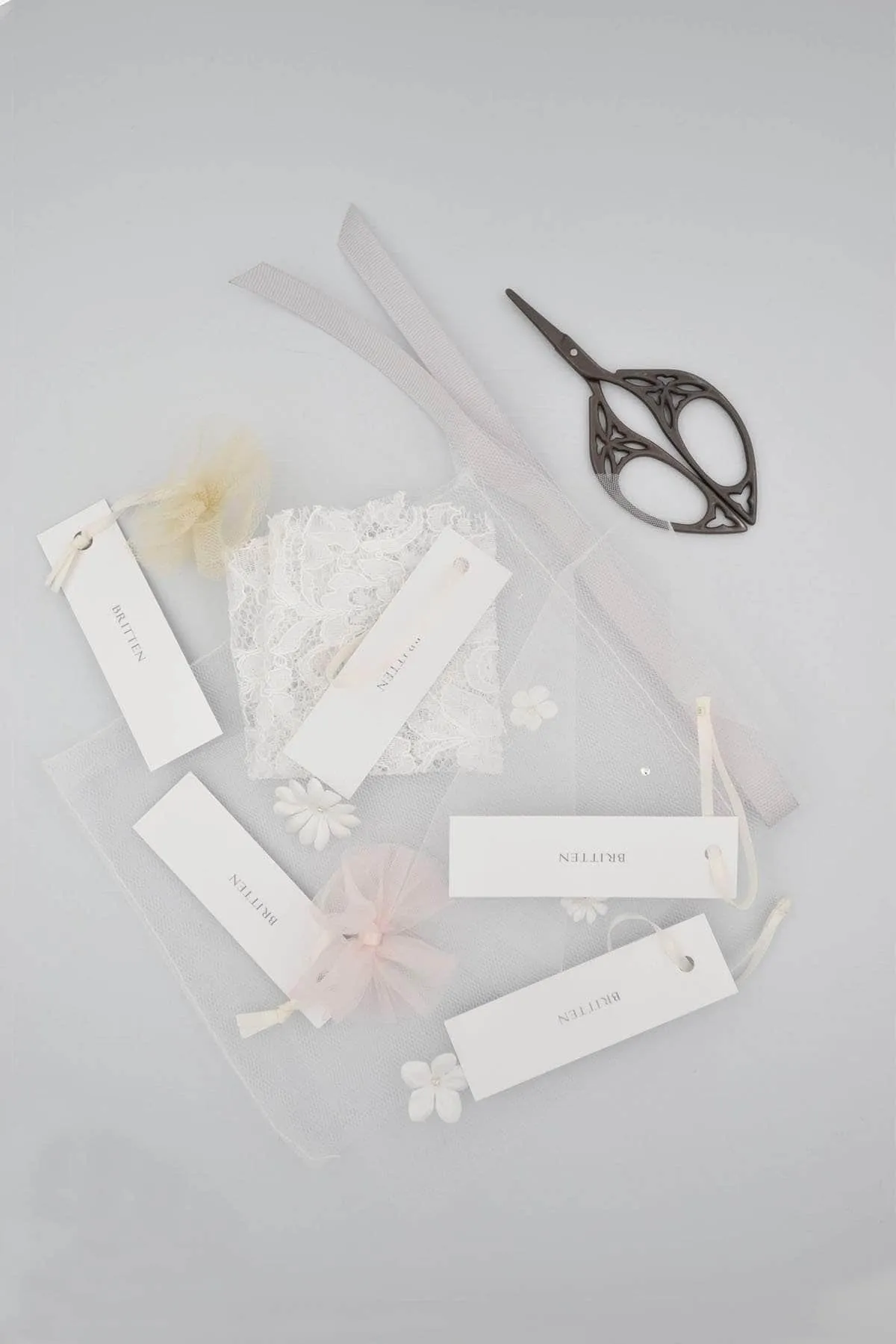 Choose your own tulle/lace/edging swatch samples