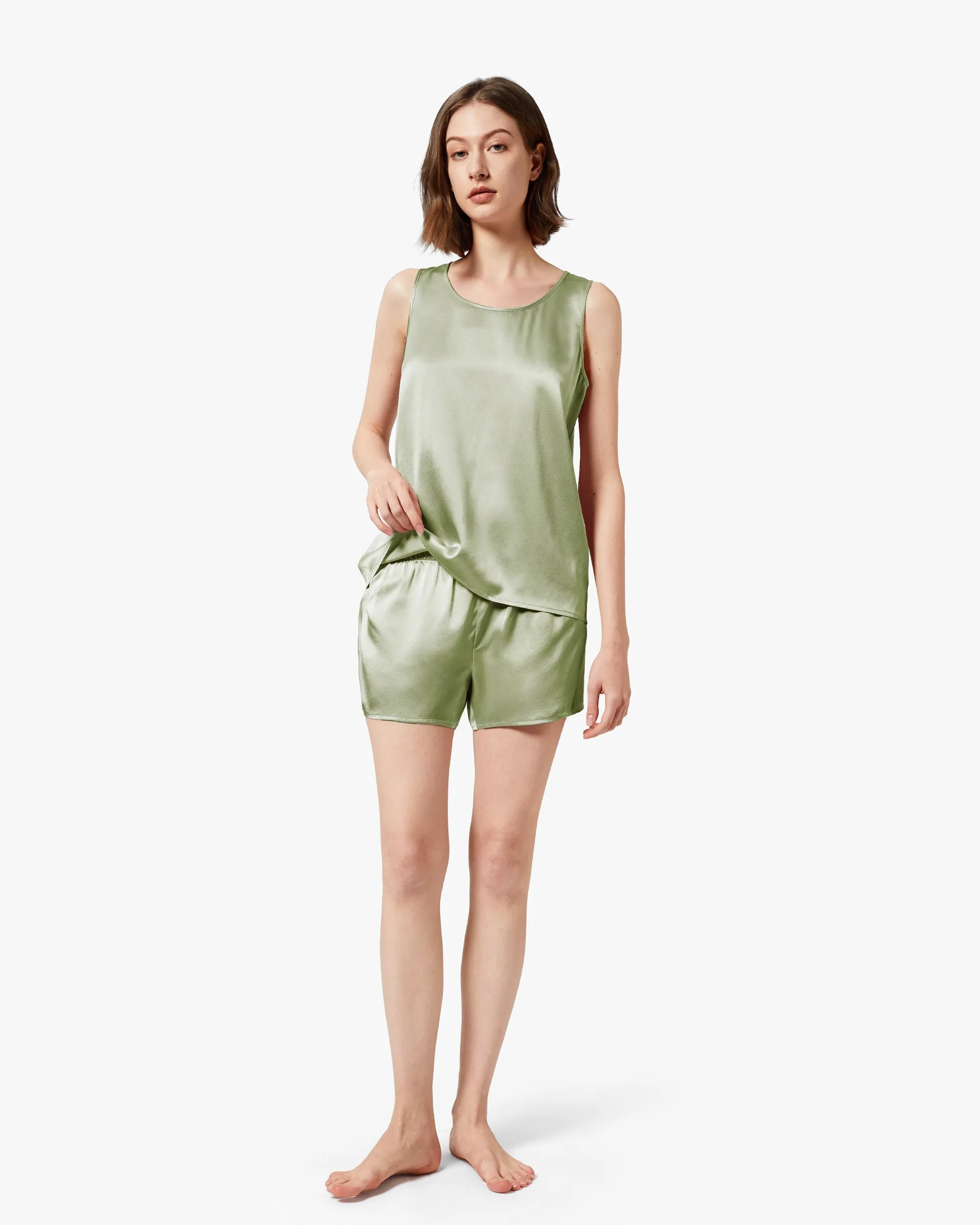Clearance Relaxed Silk Short Pajamas