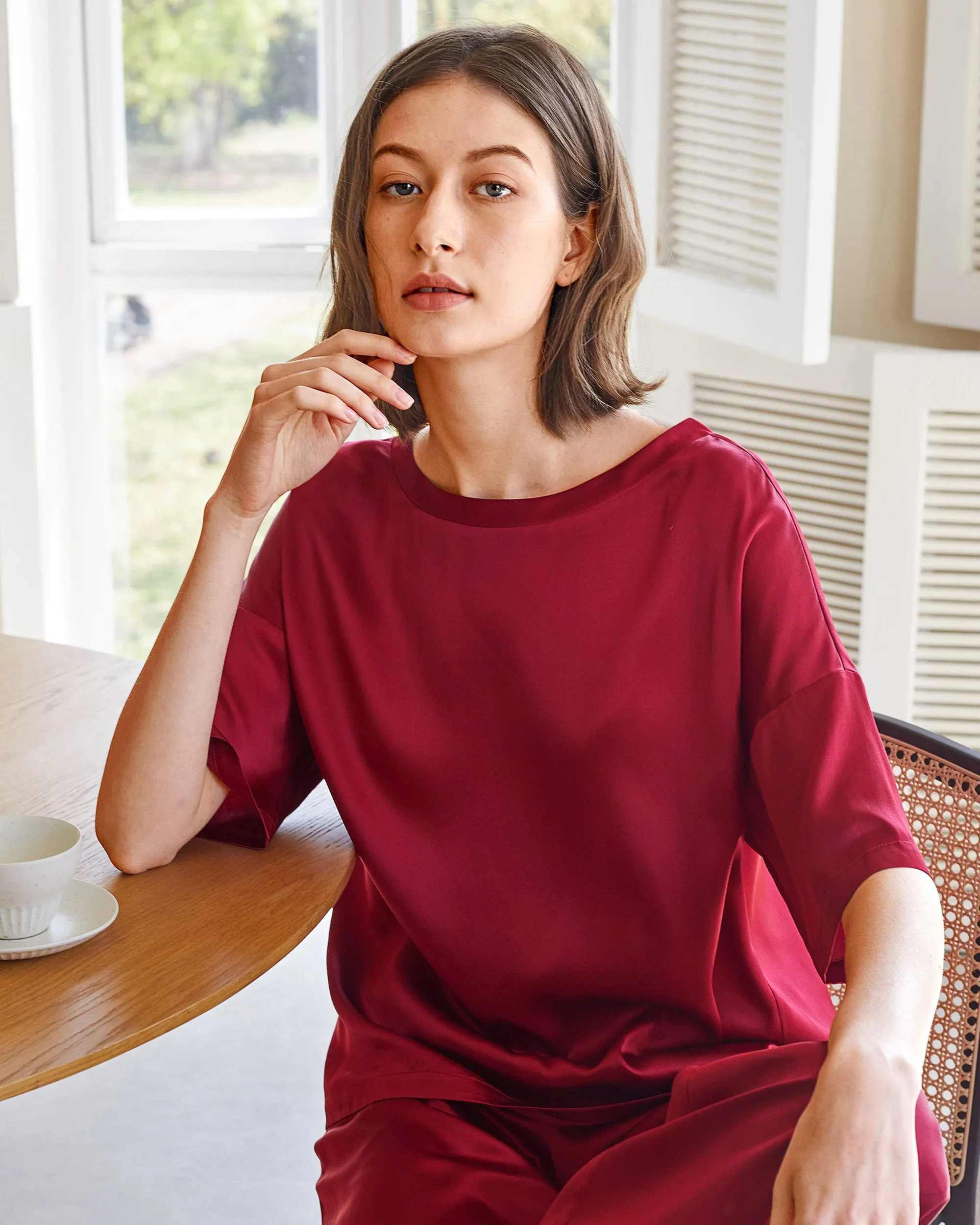 Clearance Sunday Morning Silk Pajamas