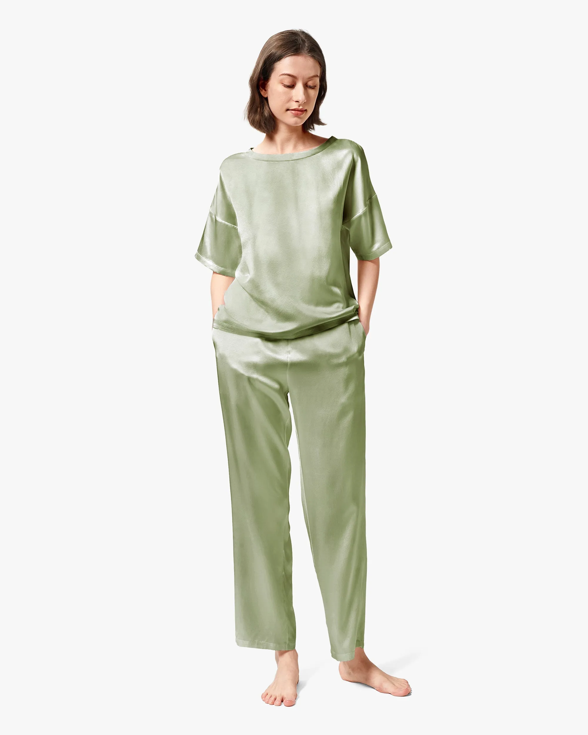 Clearance Sunday Morning Silk Pajamas