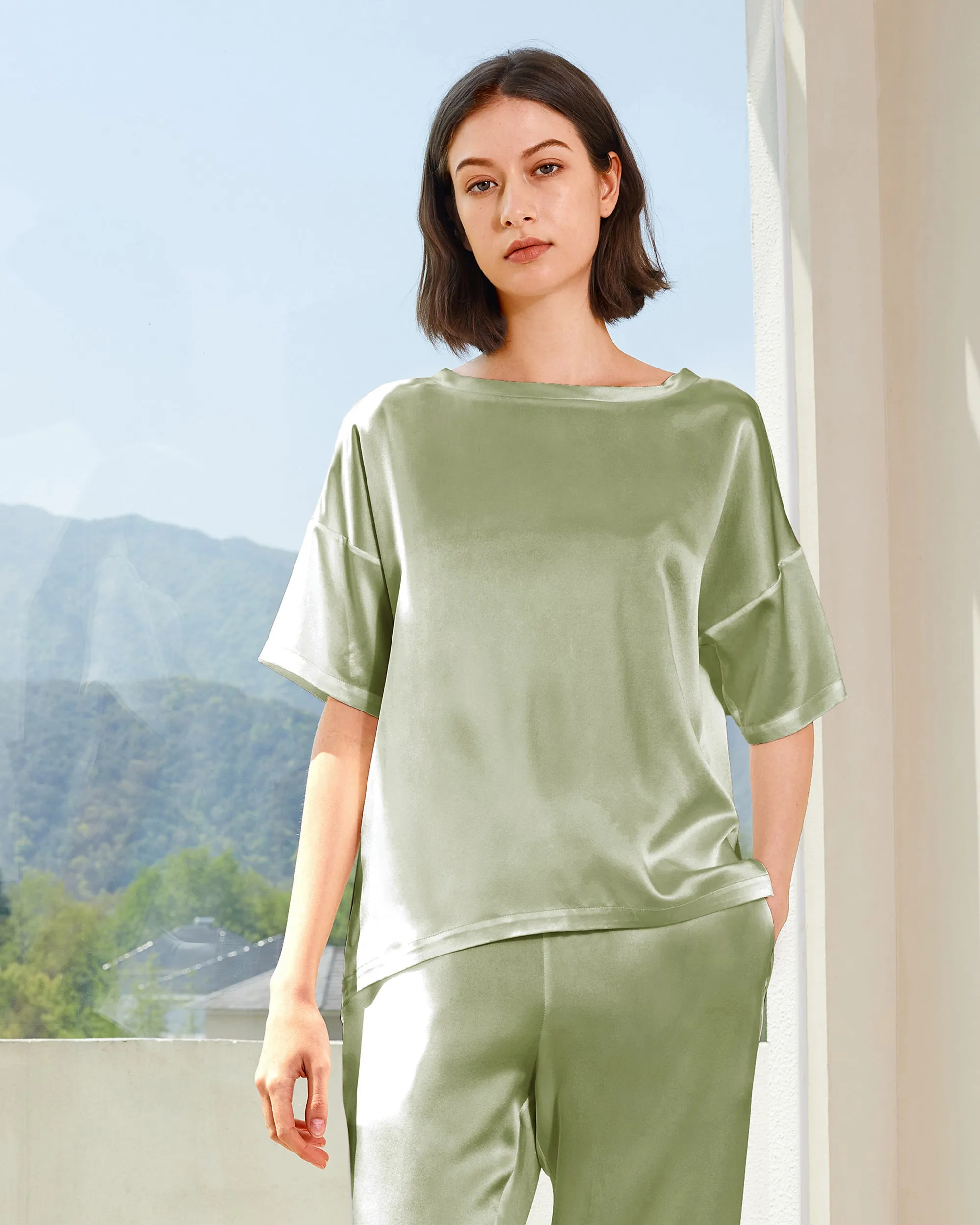 Clearance Sunday Morning Silk Pajamas