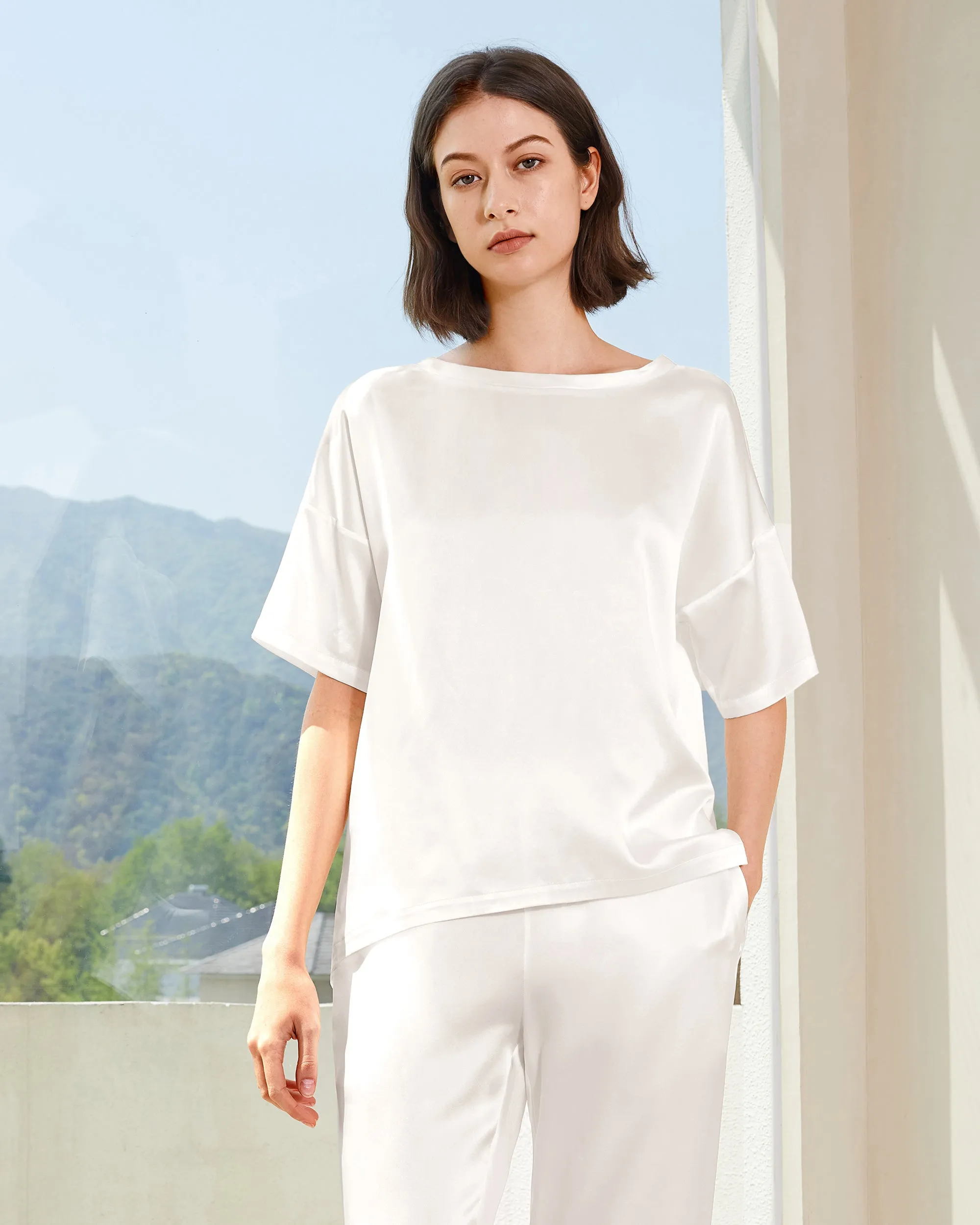 Clearance Sunday Morning Silk Pajamas