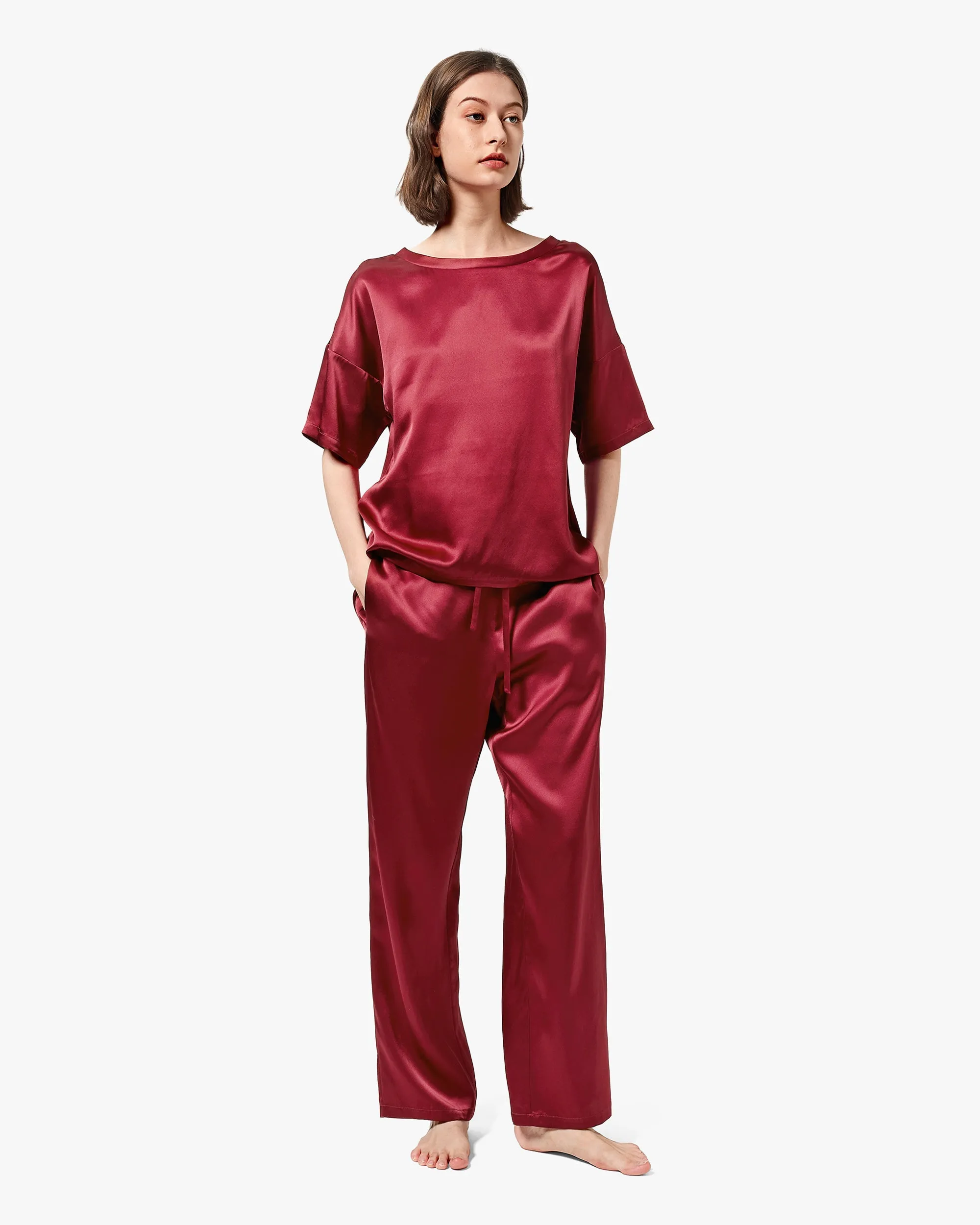 Clearance Sunday Morning Silk Pajamas