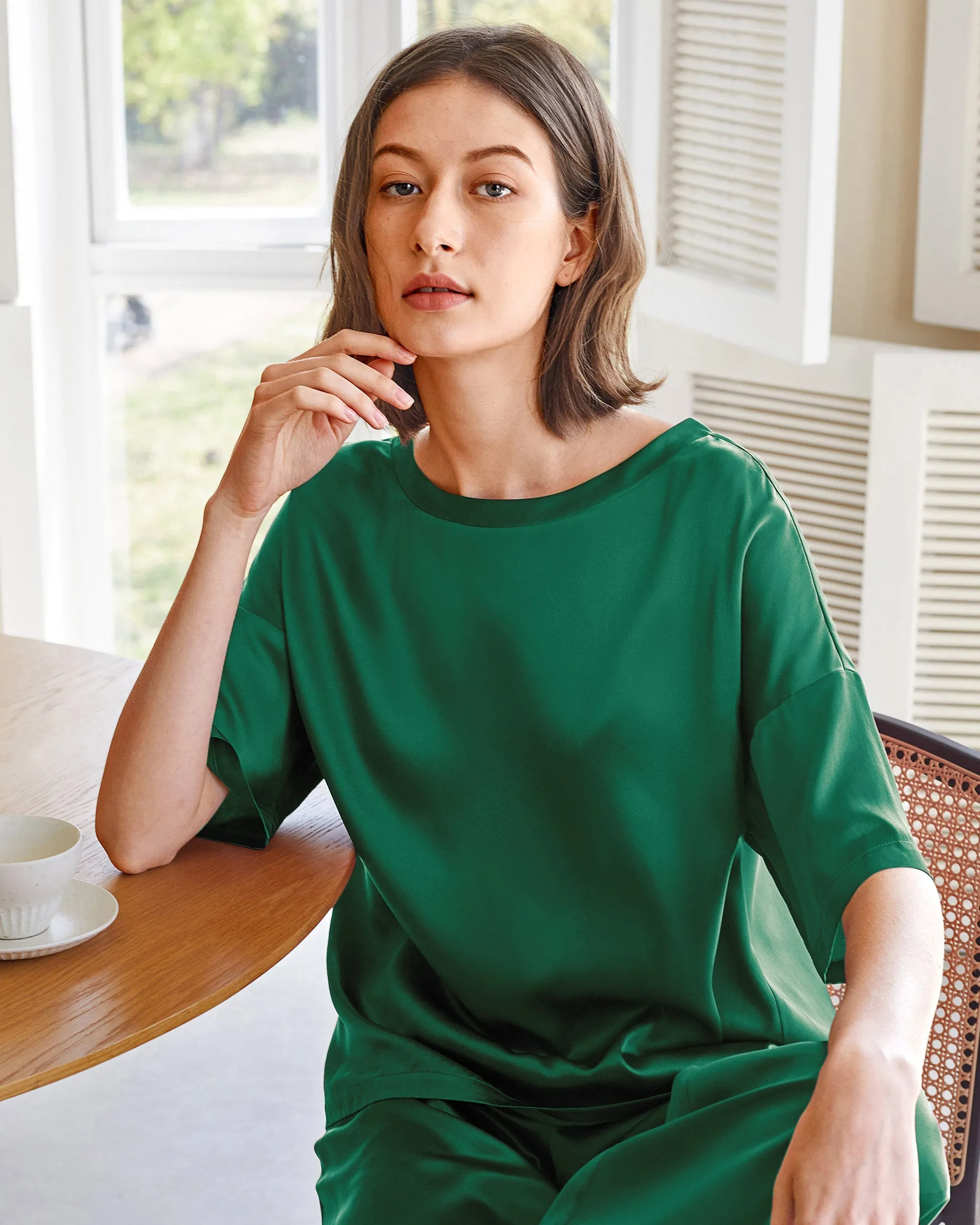 Clearance Sunday Morning Silk Pajamas