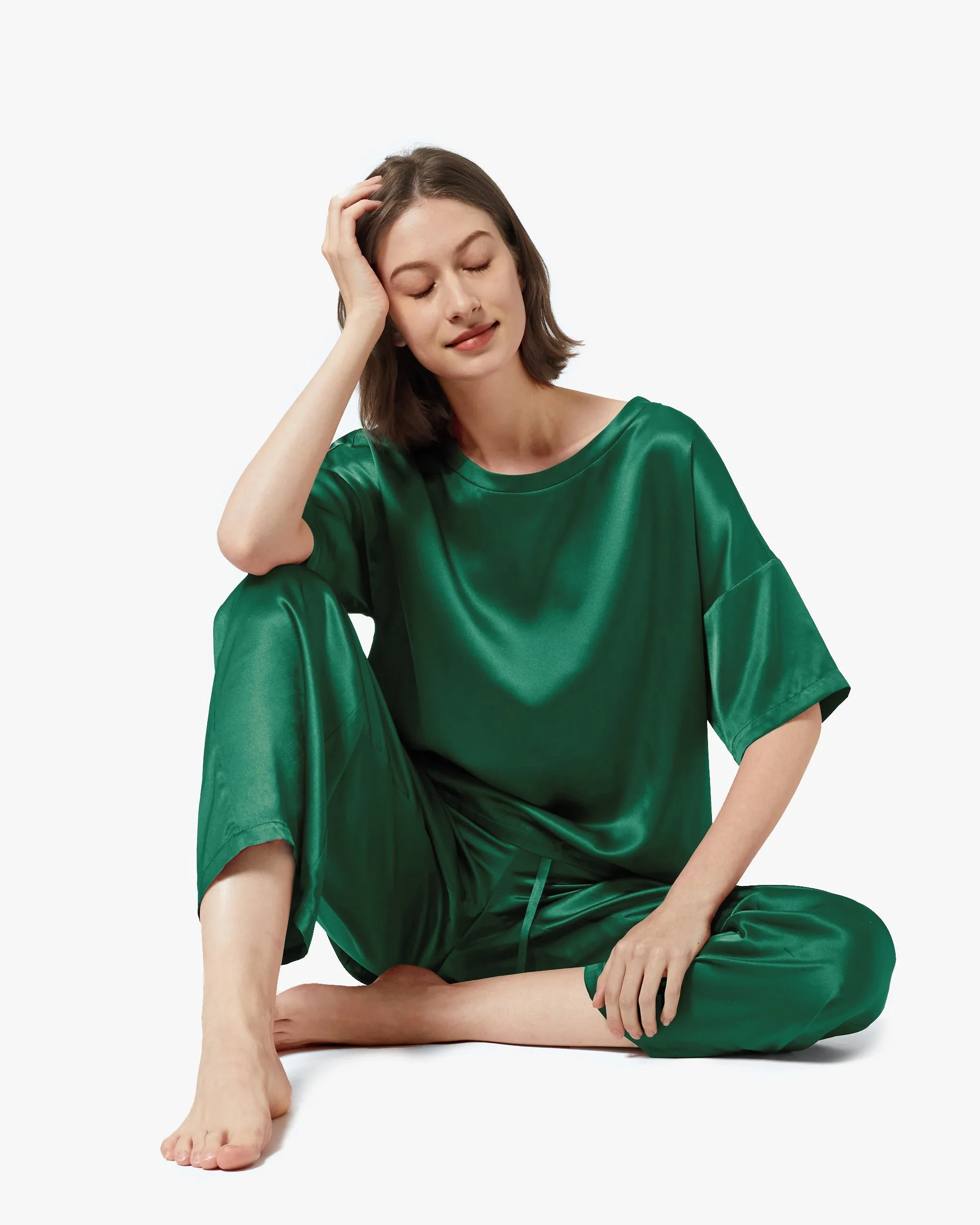 Clearance Sunday Morning Silk Pajamas