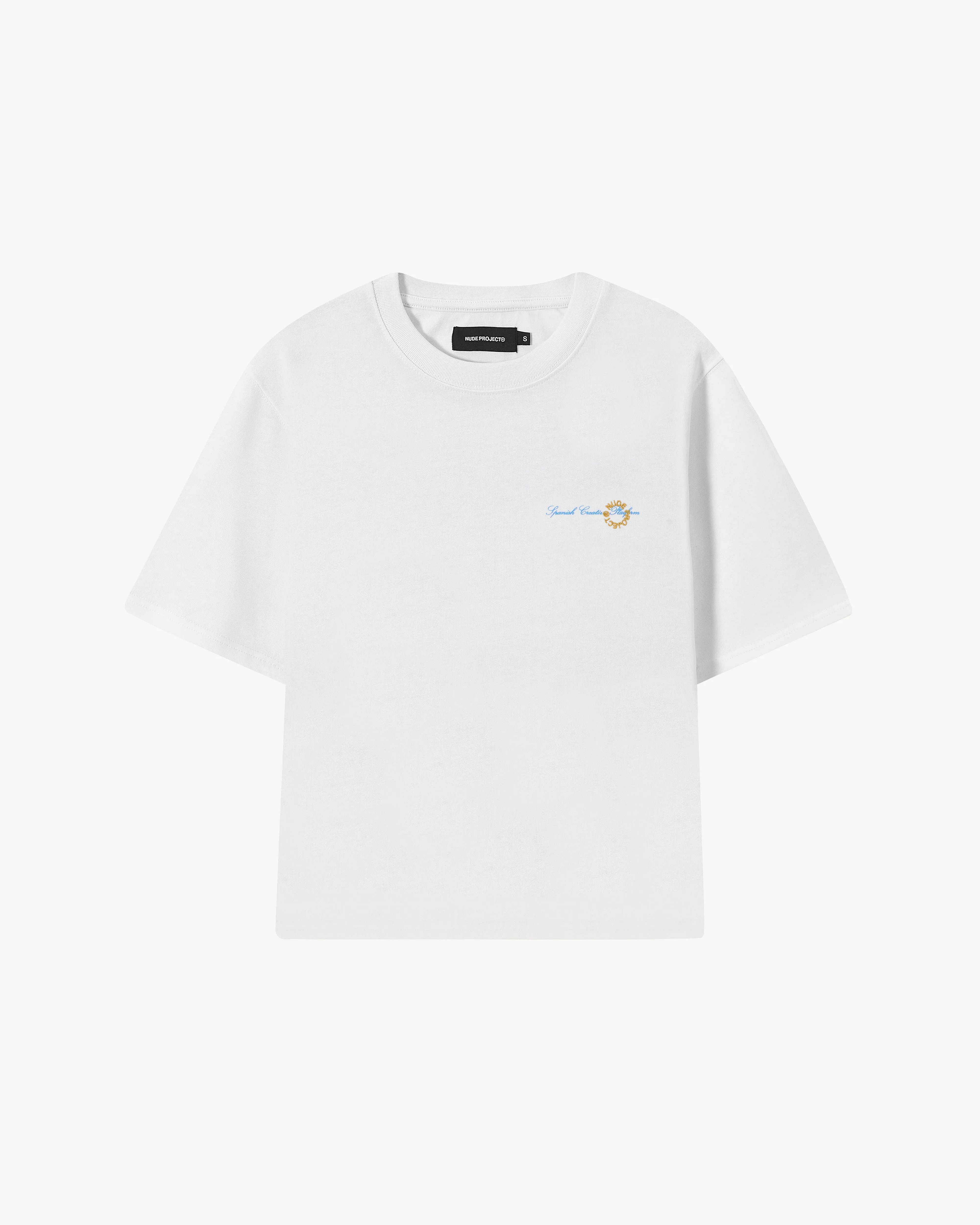 COSTA CROPPED TEE WHITE