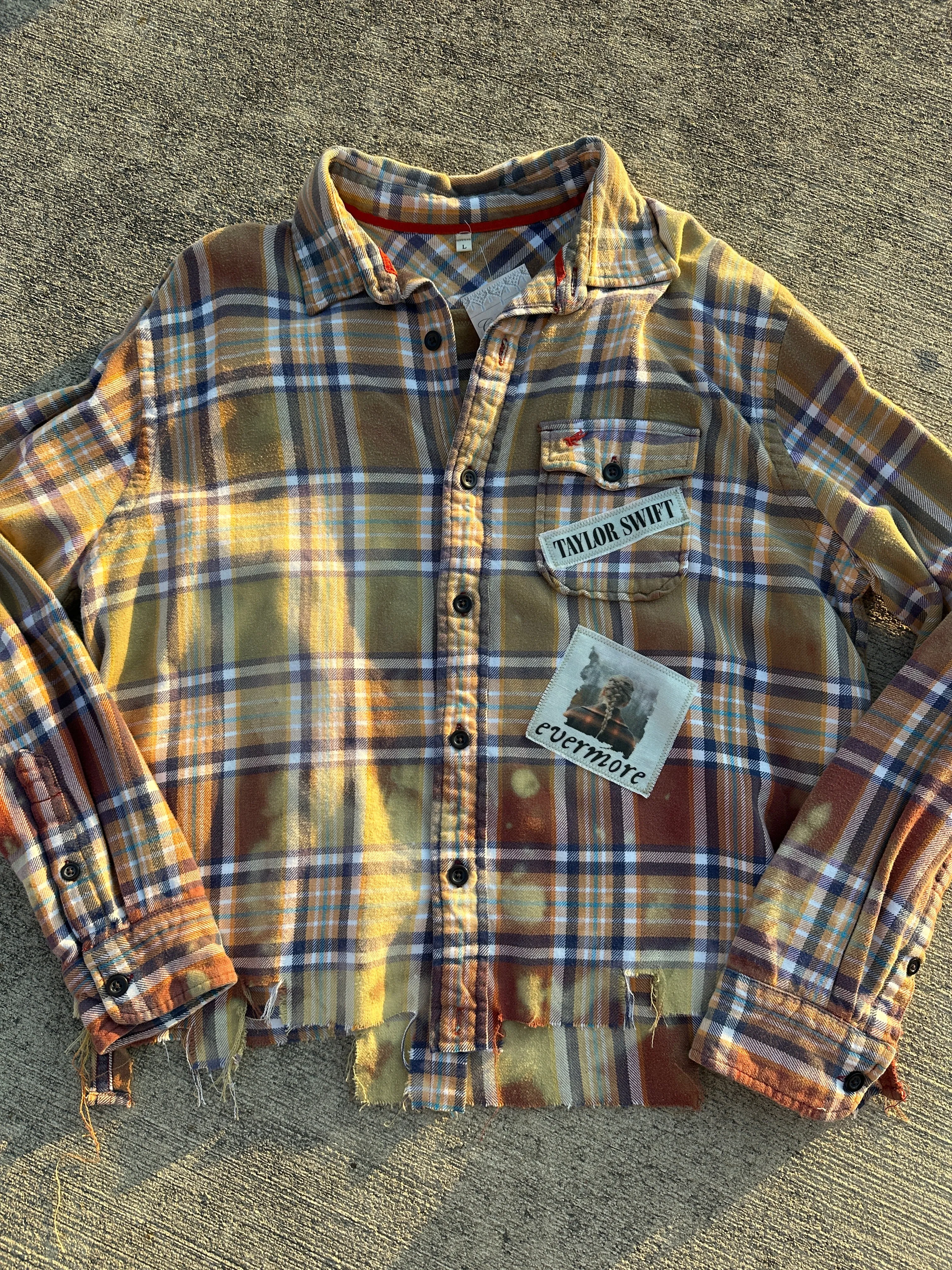 Evermore Grunge Flannel - L