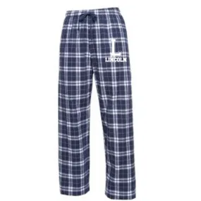 FLANNEL PANTS / NAVY & WHITE PLAID