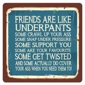 Friends, Metal Wall Sign