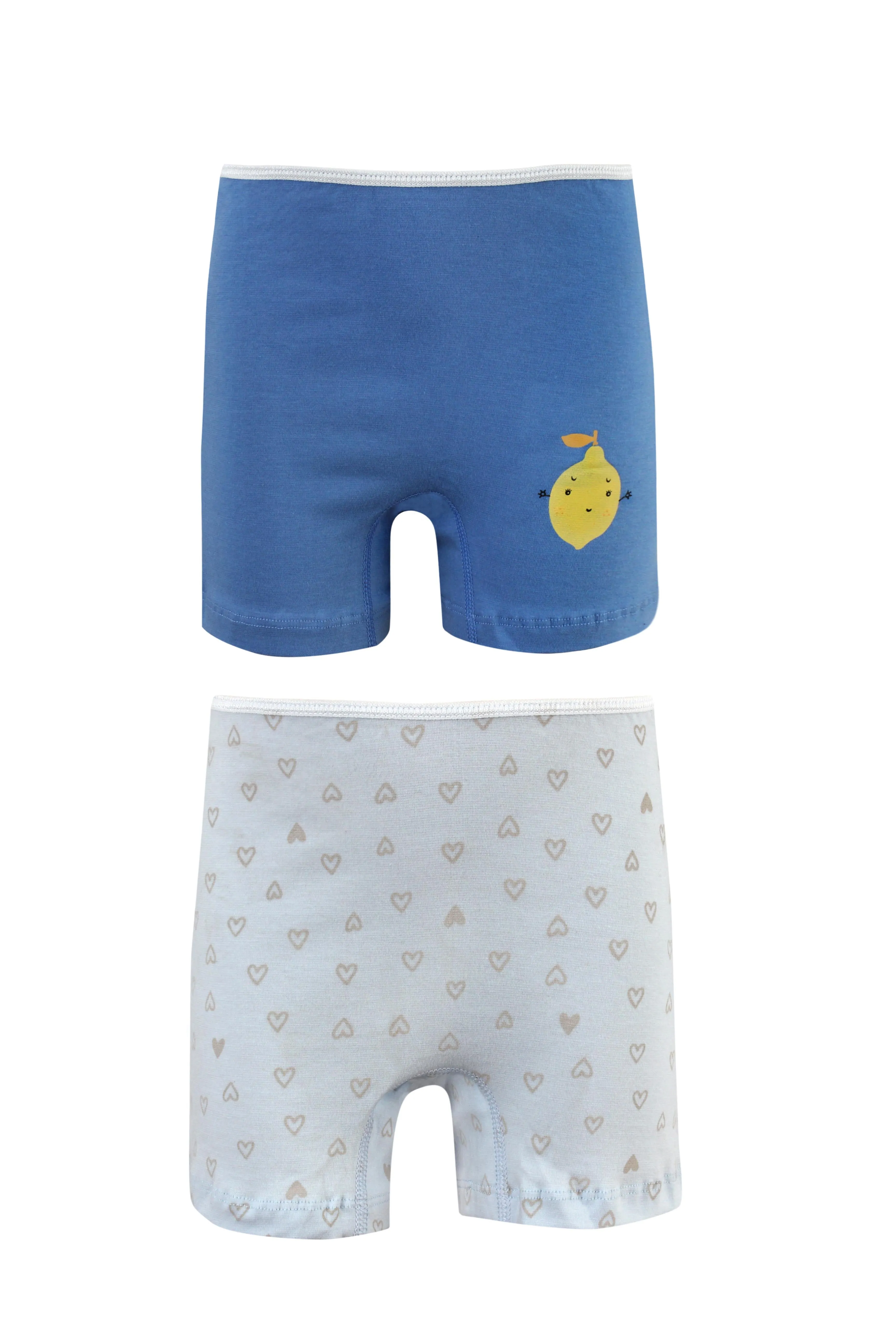 Girl's Boxer Shorts Underwear, 2 Per Pack