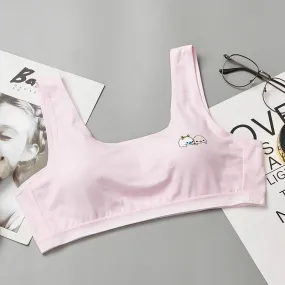 Hot sale Child Sports Bra Kids Thin Cup Young Girl Bra Cotton Intimates Girls Lingerie Underwear Teenage  Bra For Children