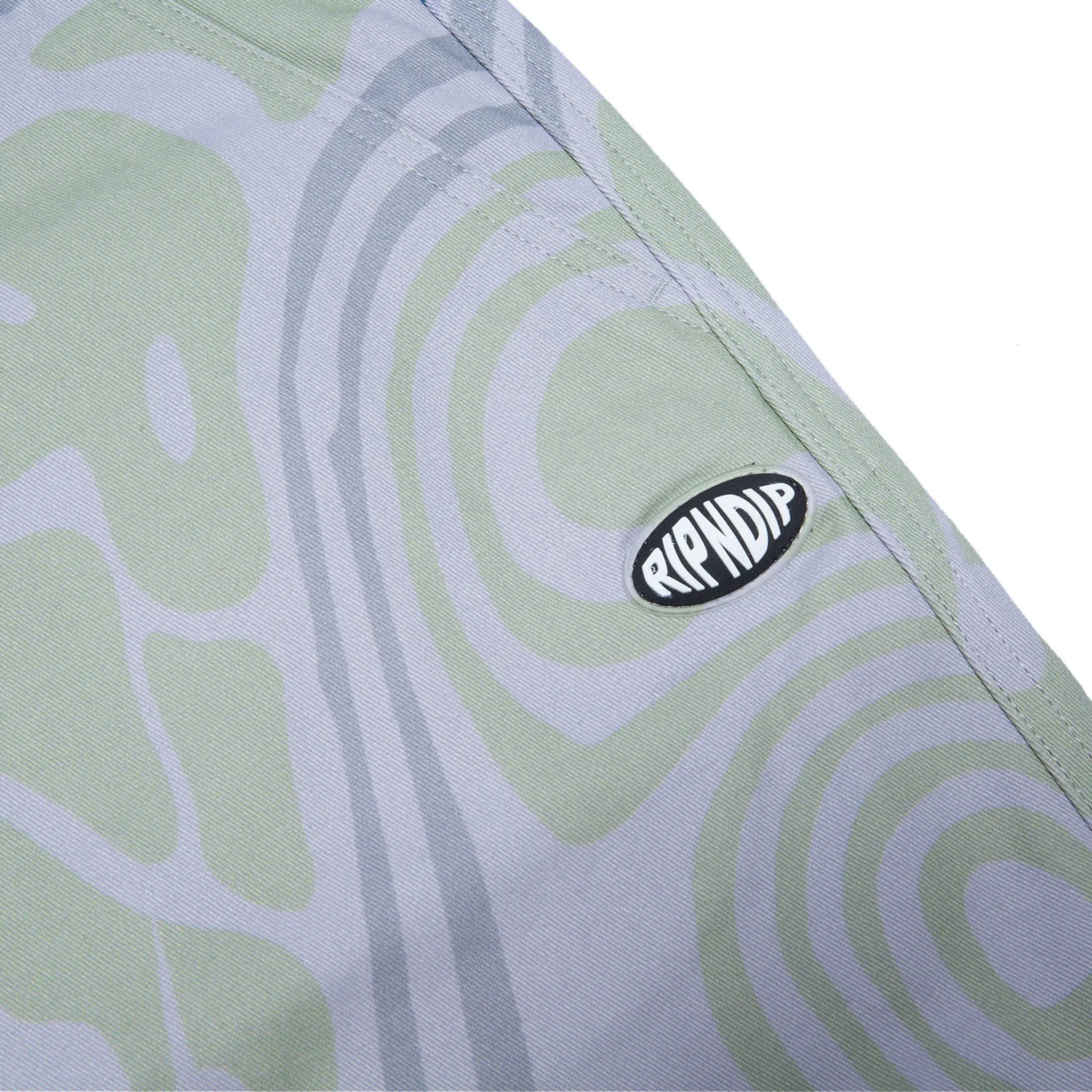 Hypnotic Twill Shorts (Grey/Lavender/Neon)