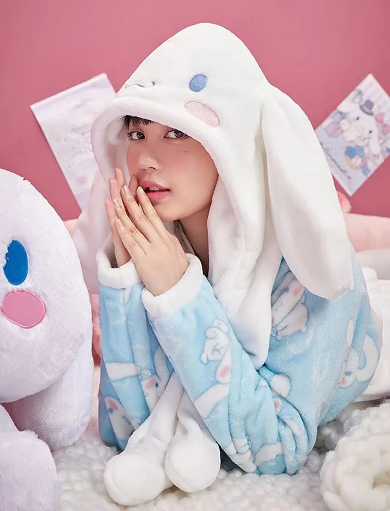 Kawaii Cinnamoroll Inspired button front Pajama set