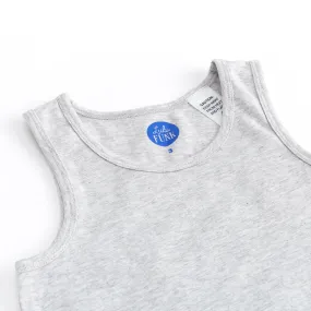 Light Grey Marle - Bamboo & Organic Cotton Singlet - Lulu Funk