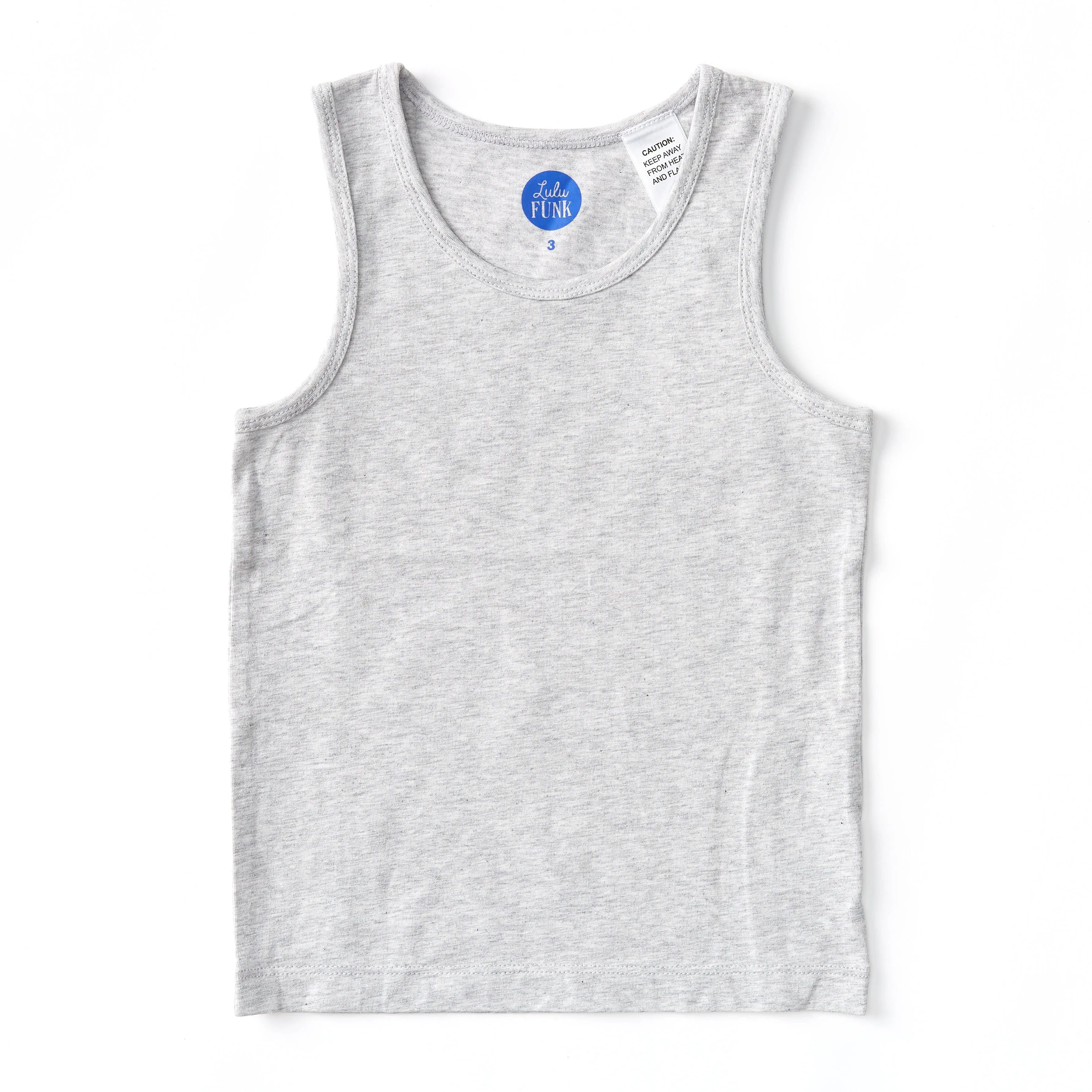 Light Grey Marle - Bamboo & Organic Cotton Singlet - Lulu Funk