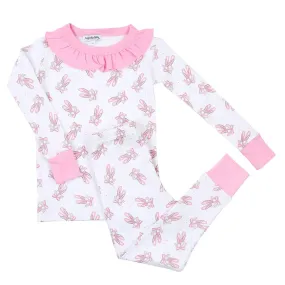 Magnolia Baby Little Girls Pink En Pointe Ballet Ruffle Long Pajamas