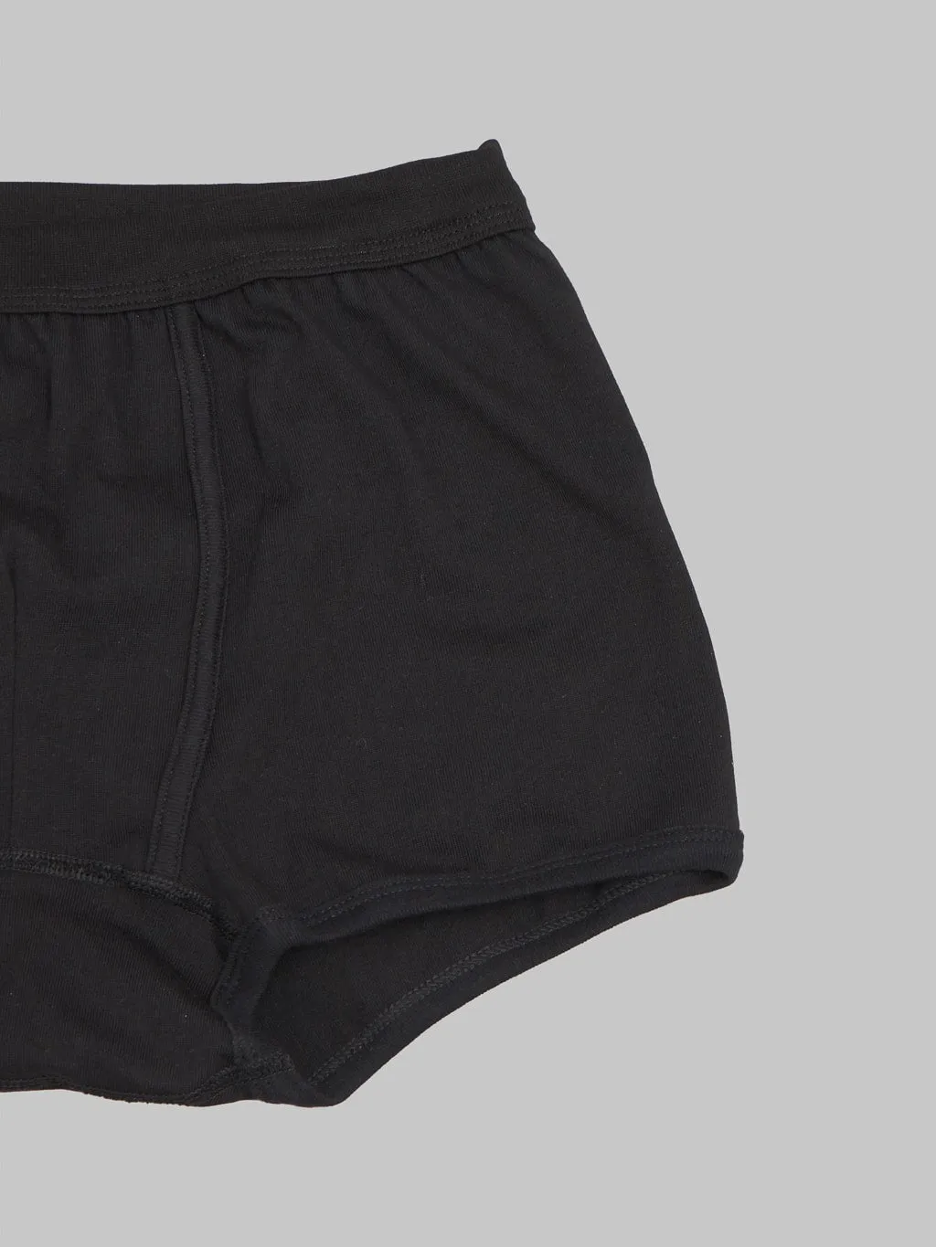 Merz b. Schwanen 254 2-Thread 8.6oz Loopwheeled Boxer Brief Deep Black
