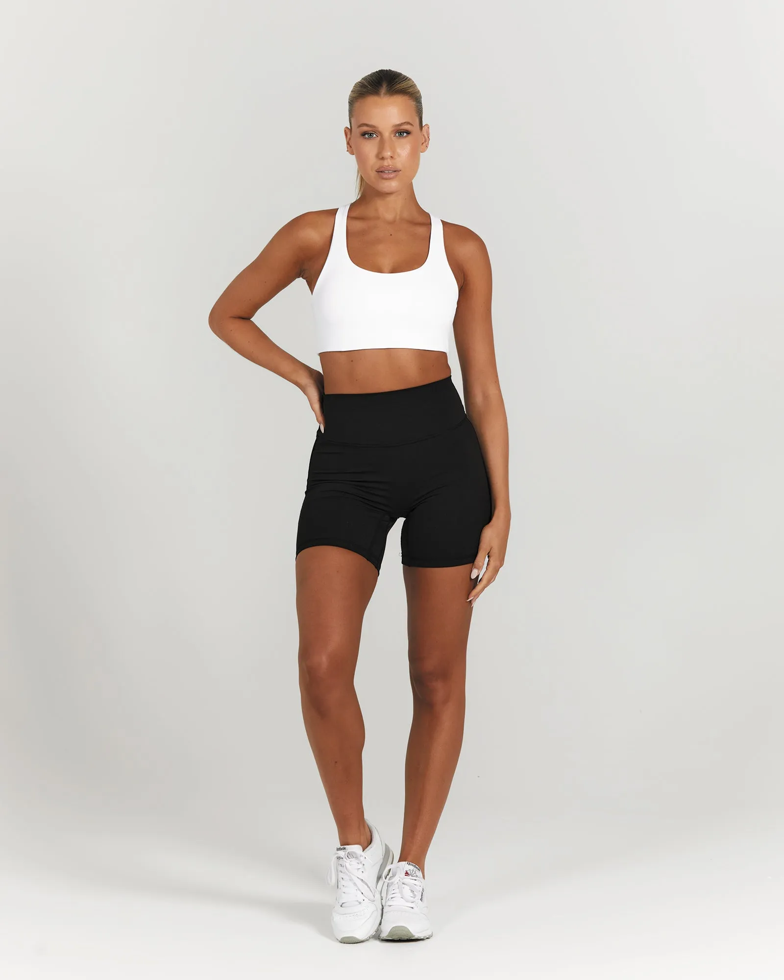MOTION CROSS BACK BRA - WHITE