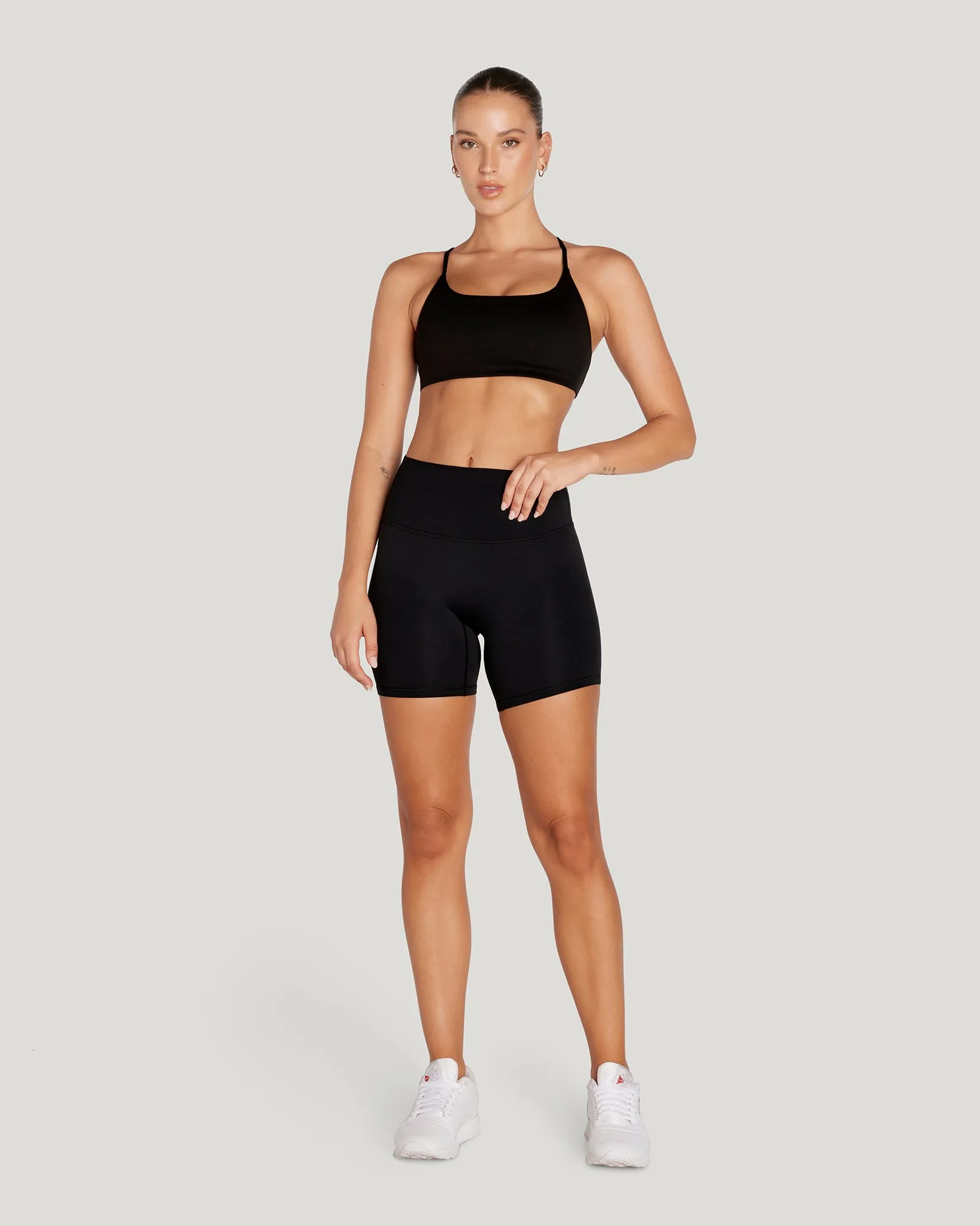 MOTION THIN STRAP BRA - BLACK
