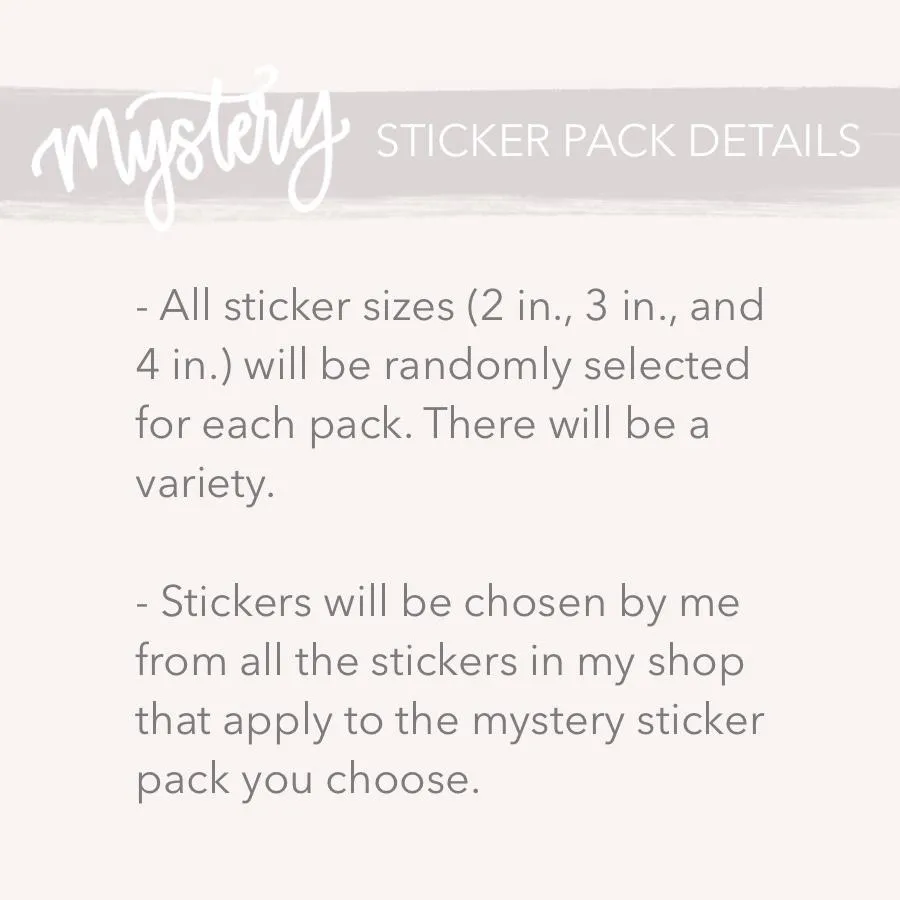 Mystery Sticker Pack: Red Stickers (30% off discount included)