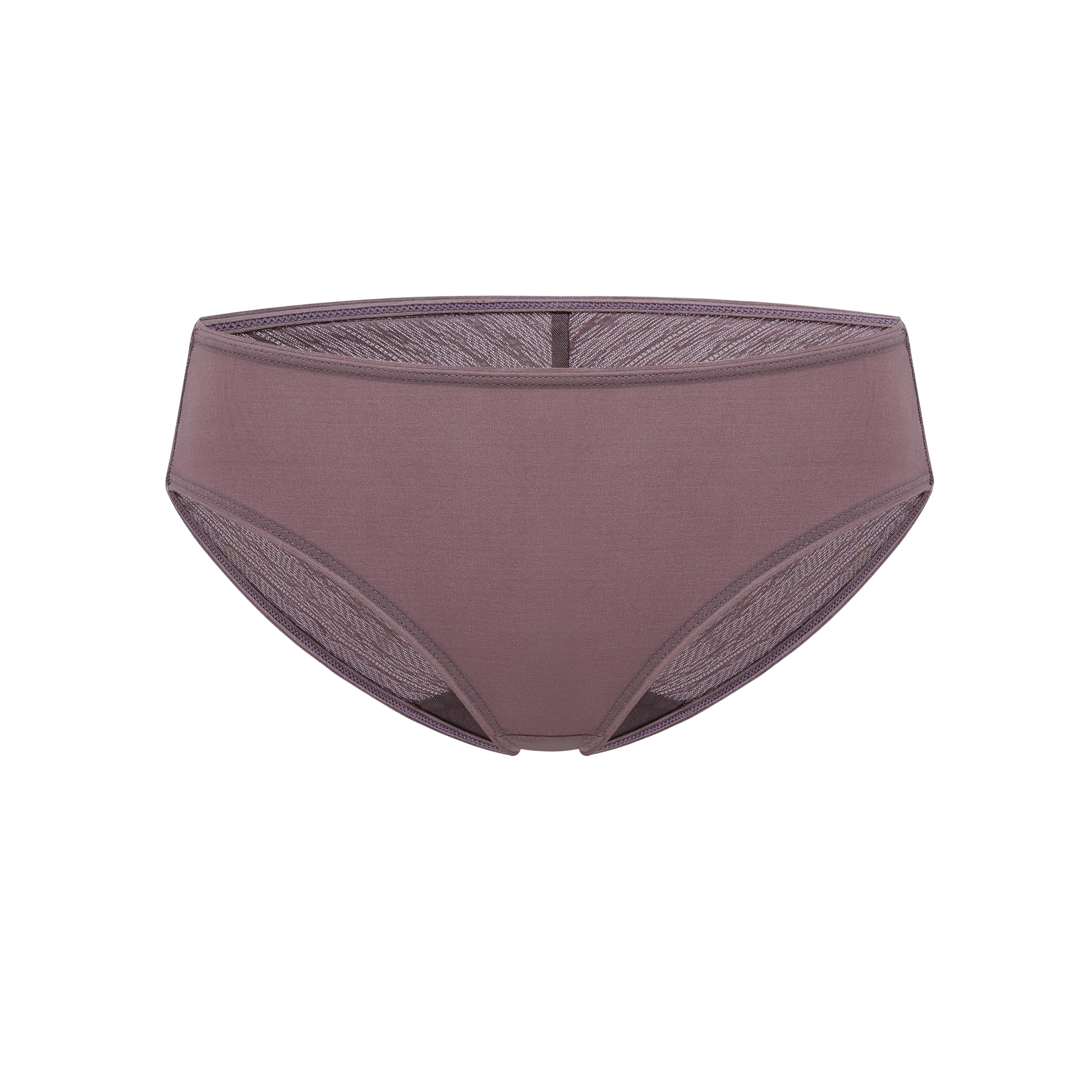 Nude Tulle Mid Waist Brief
