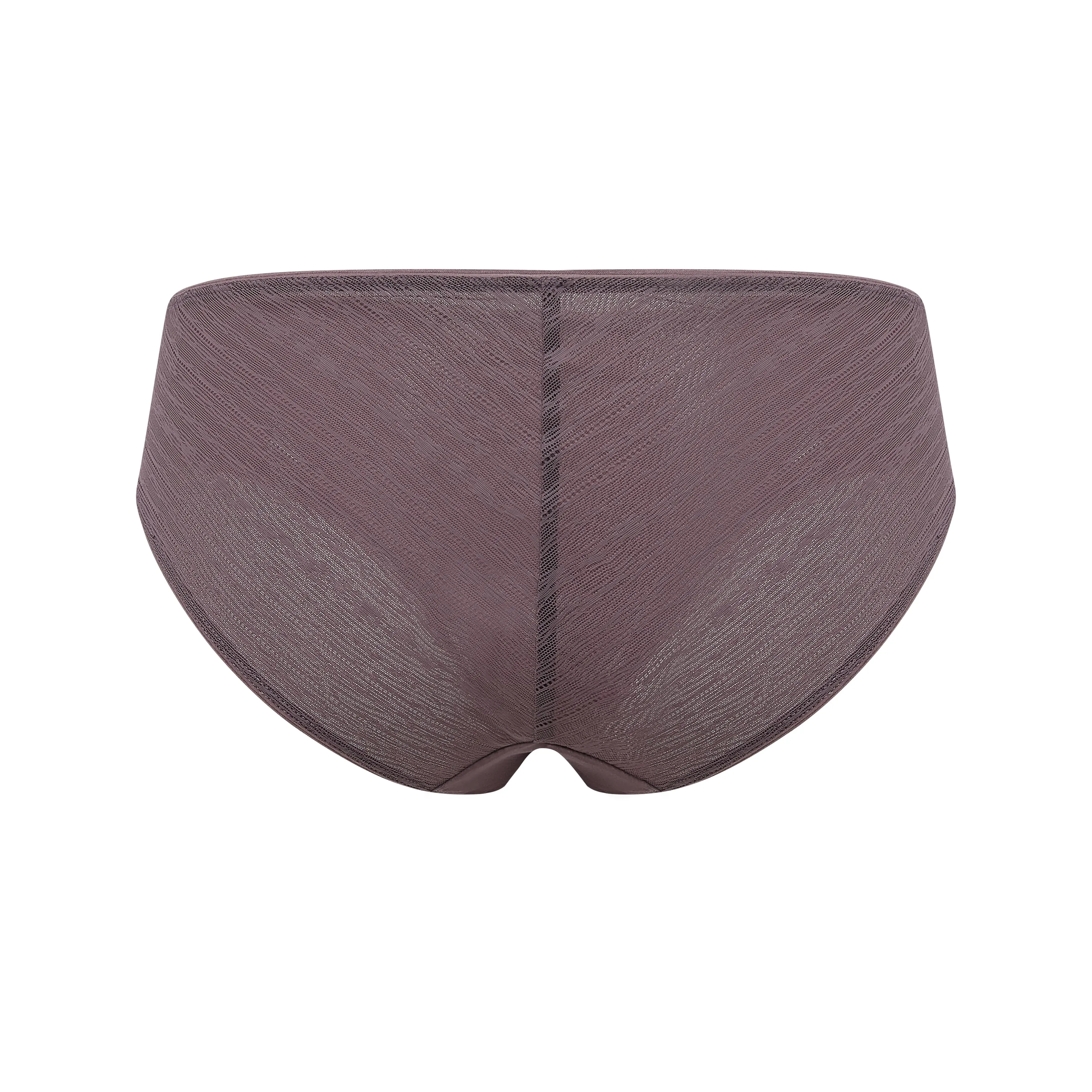 Nude Tulle Mid Waist Brief