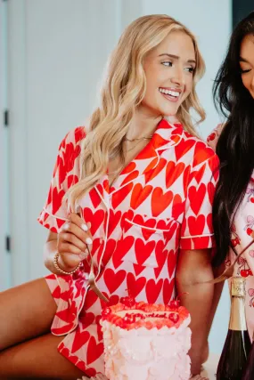 Red Hearts Lounge Set