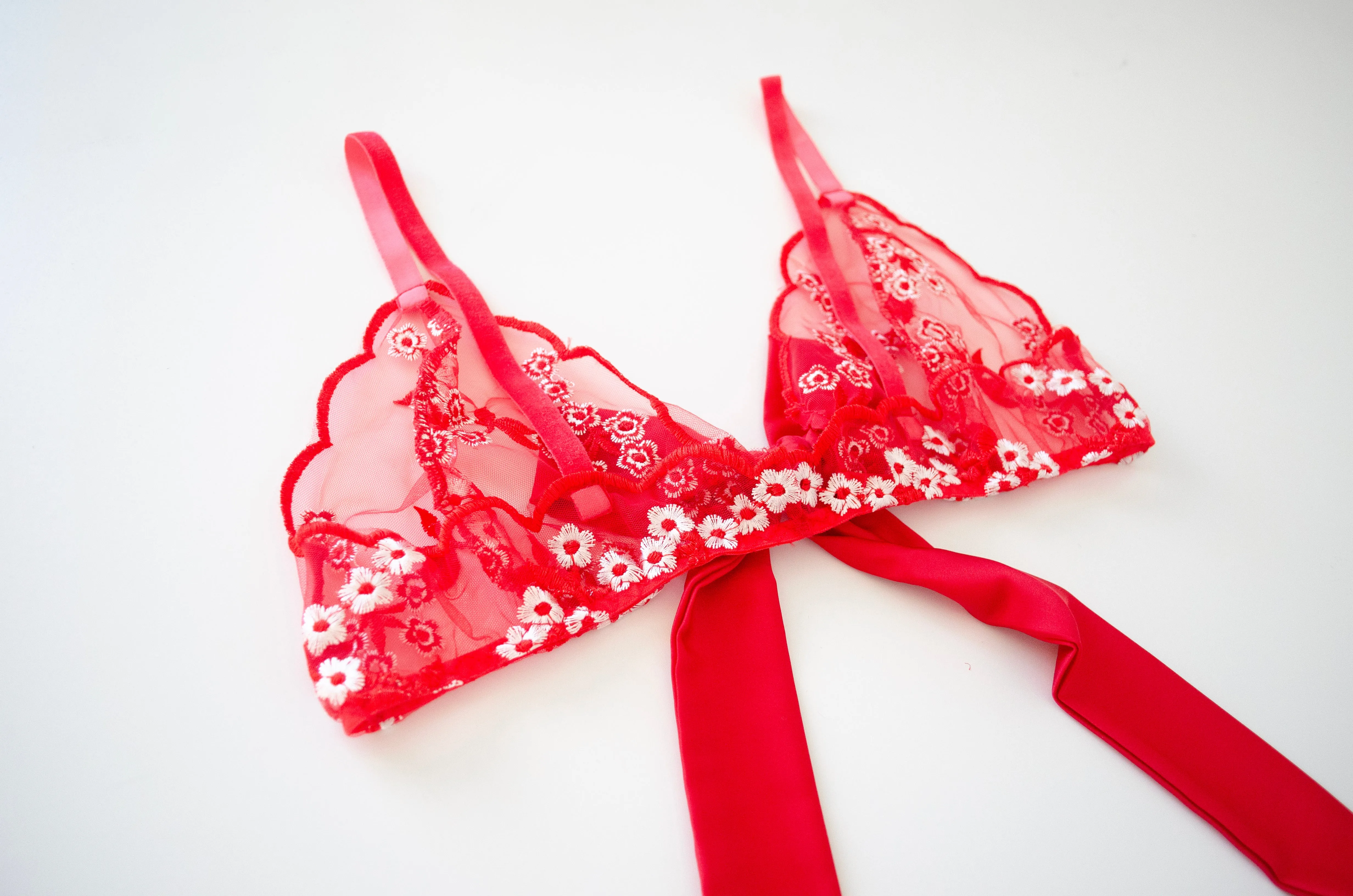 Rouge Floral Lace Set