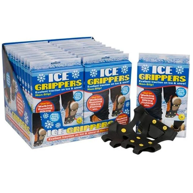 Rubber Ice Gripper Non Slip Shoe Attachment Pair