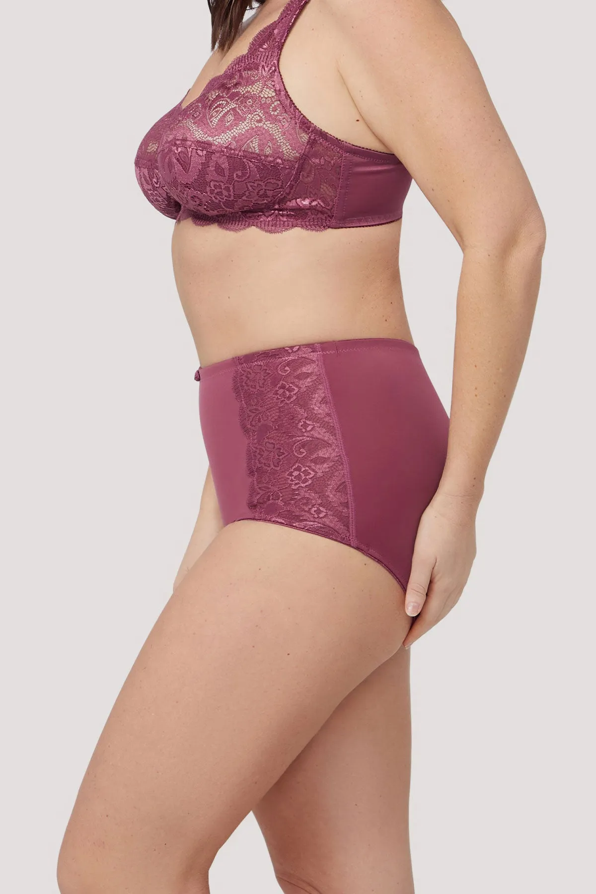 Ruby Lace Retro Shapewear Brief - No Returns