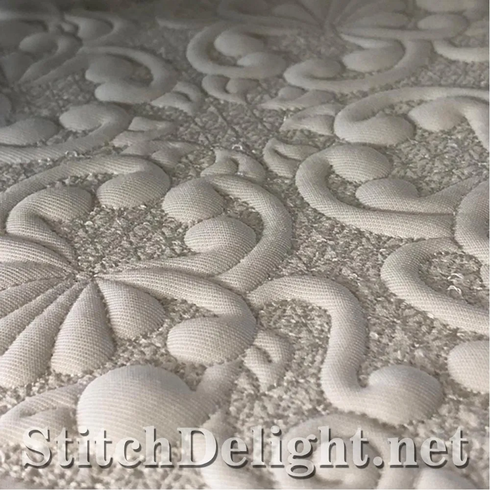 SDS1447 Flowers and Bees Quilting and Eyelet Lace