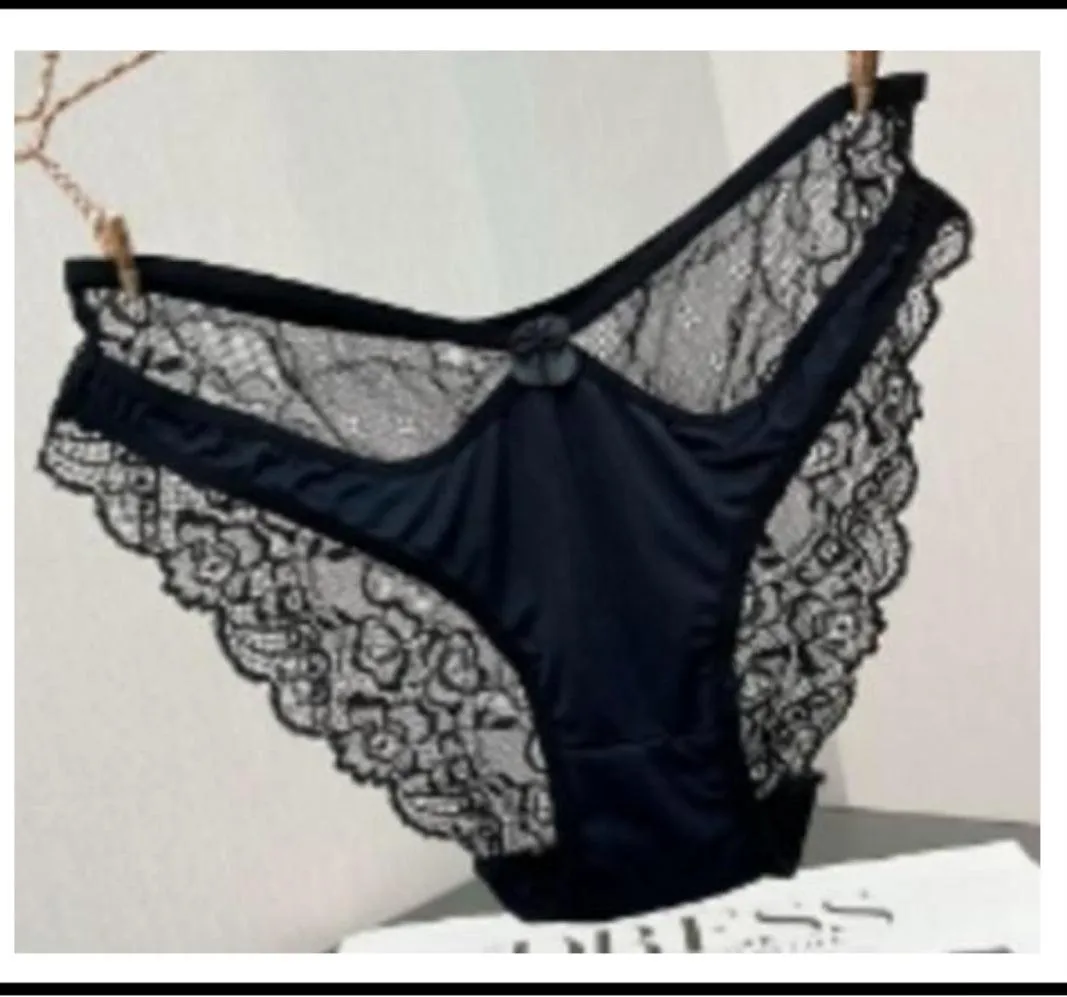 Sexy Soft Sheer Lace and Satin underwear, exotic Fancy panties