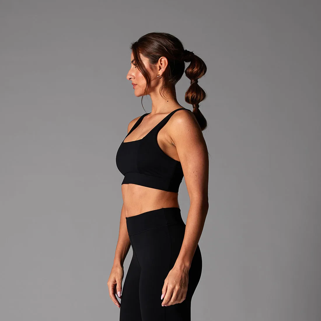 TAVI Square Neck Bra Ebony