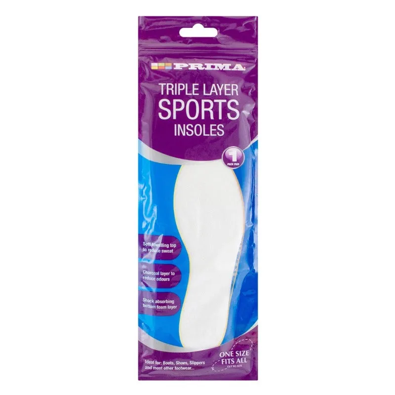 Triple Layer Sports Insoles Single Pair