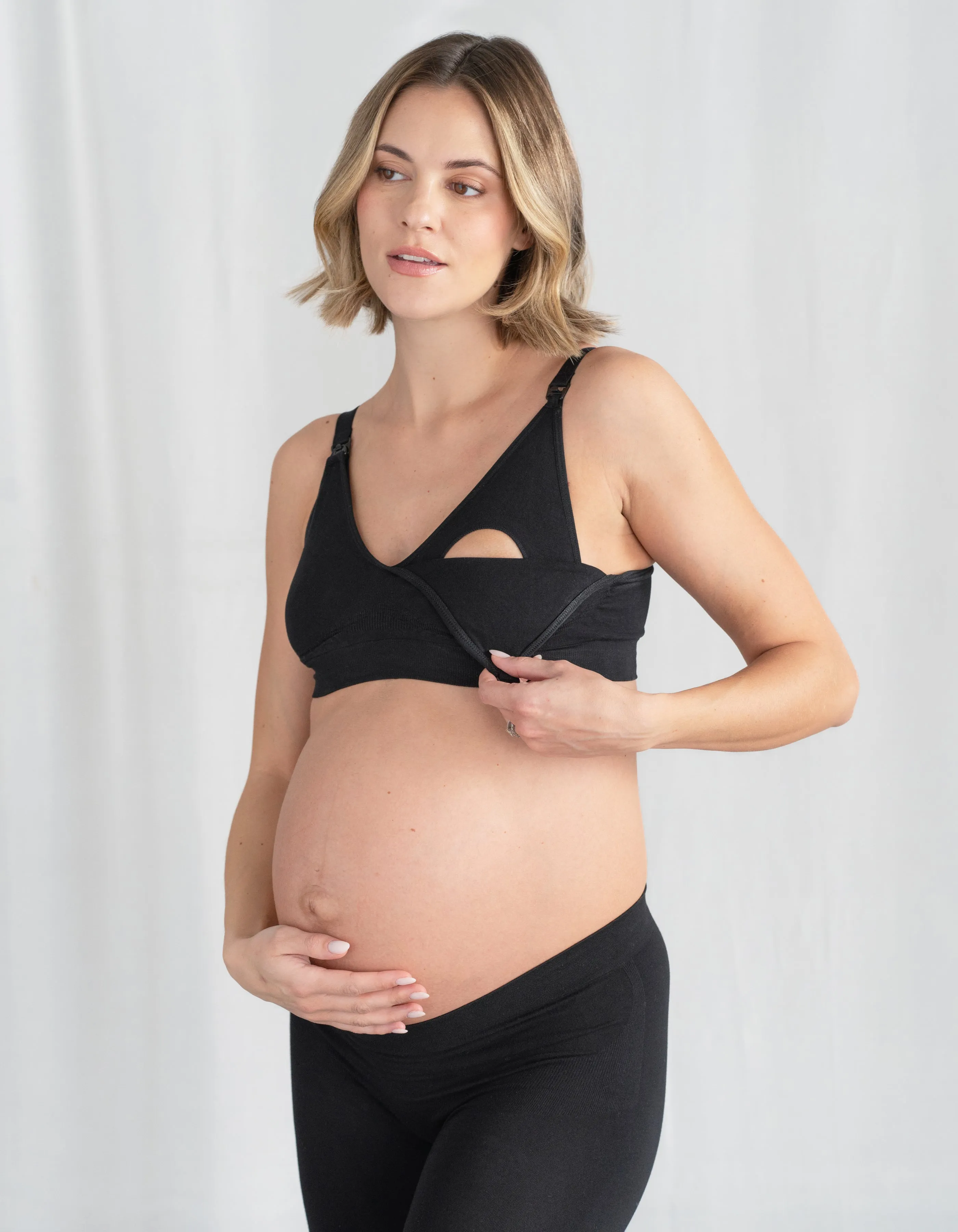 Twin Pack Seamless Bamboo Maternity-to-Nursing Bras