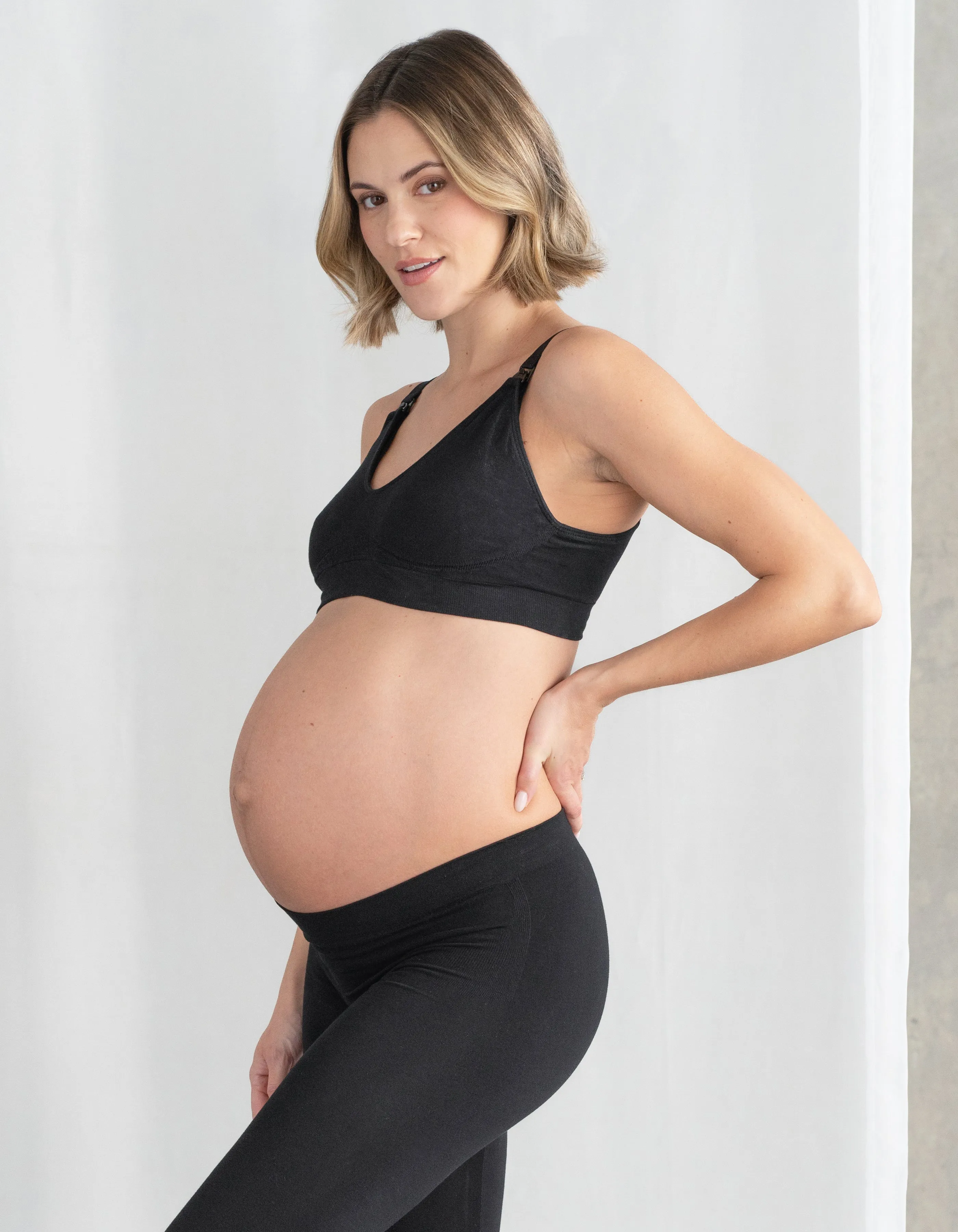 Twin Pack Seamless Bamboo Maternity-to-Nursing Bras