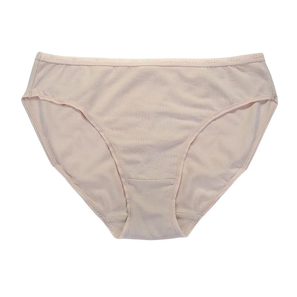 Woman's Cotton Spandex Hi-cut Plain Briefs 8-pack